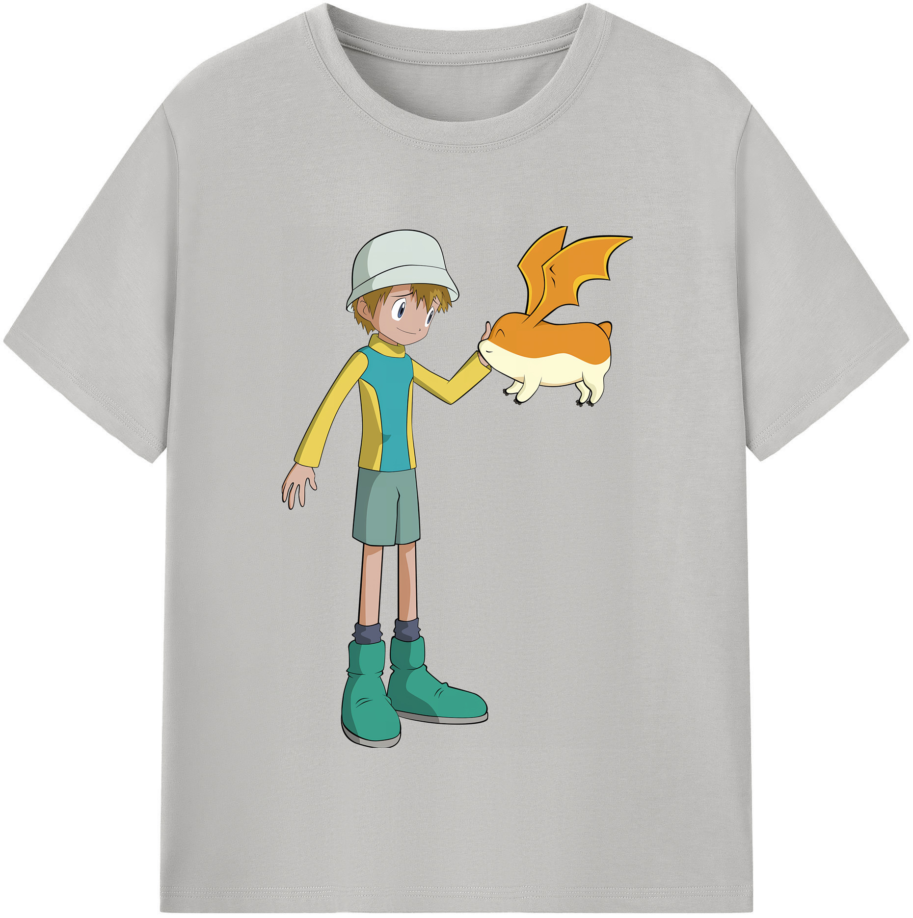 （画像用） Digimon デジタルモンスター/デジモン 綿100％半袖Tシャツ（フロントプリント）