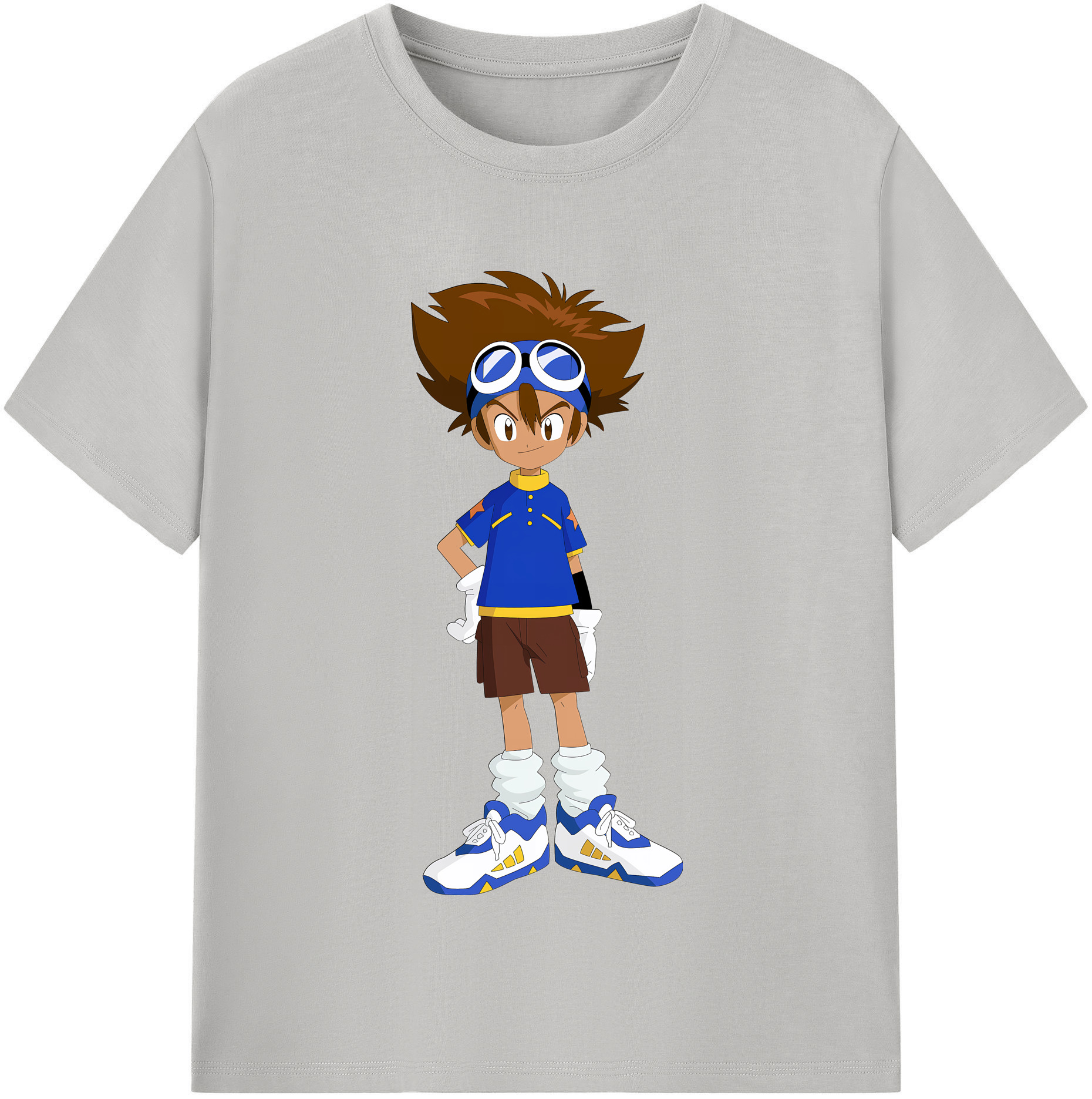 （画像用） Digimon デジタルモンスター/デジモン 綿100％半袖Tシャツ（フロントプリント）