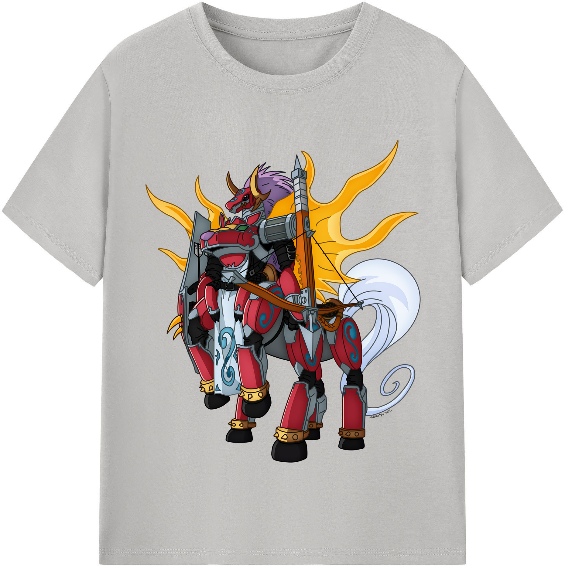 （画像用） Digimon デジタルモンスター/デジモン 綿100％半袖Tシャツ（フロントプリント）