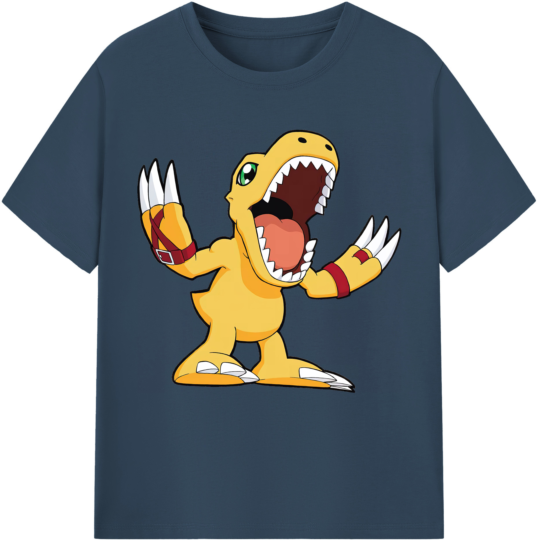 （画像用） Digimon デジタルモンスター/デジモン 綿100％半袖Tシャツ（フロントプリント）