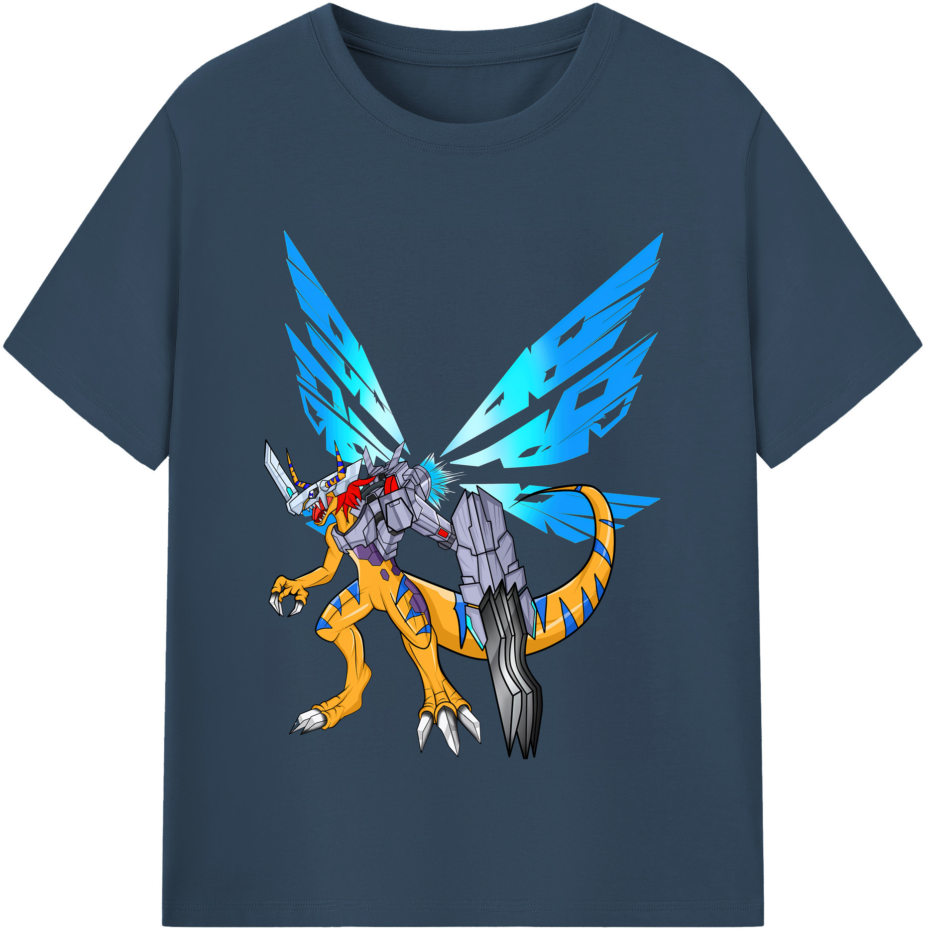 （画像用） Digimon デジタルモンスター/デジモン 綿100％半袖Tシャツ（フロントプリント）