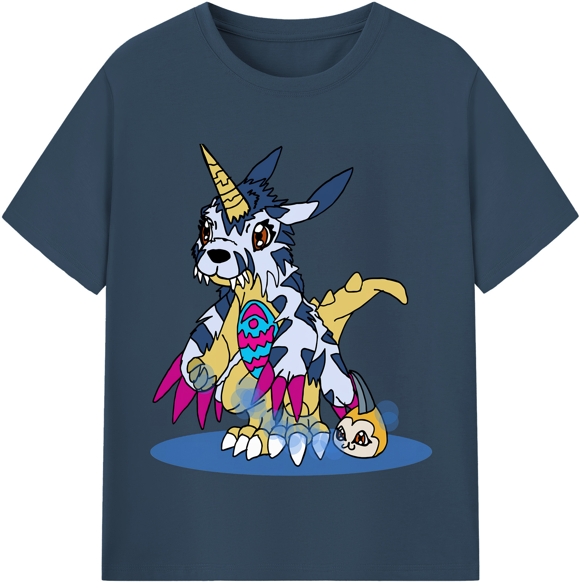 （画像用） Digimon デジタルモンスター/デジモン 綿100％半袖Tシャツ（フロントプリント）