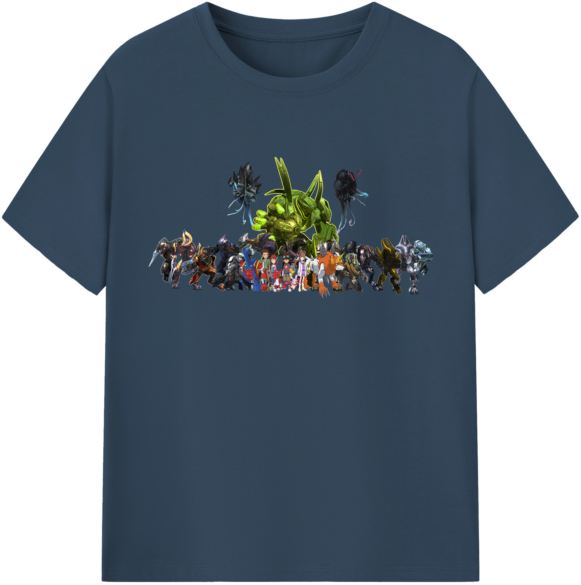 （画像用） Digimon デジタルモンスター/デジモン 綿100％半袖Tシャツ（フロントプリント）