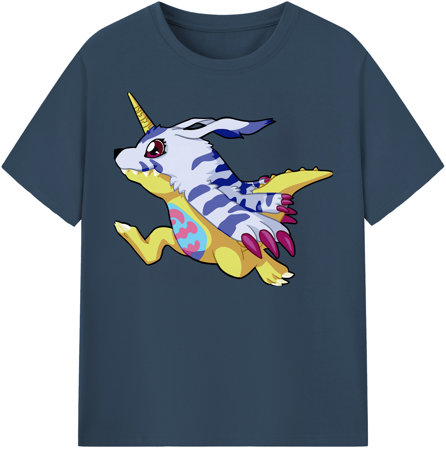 （画像用） Digimon デジタルモンスター/デジモン 綿100％半袖Tシャツ（フロントプリント）