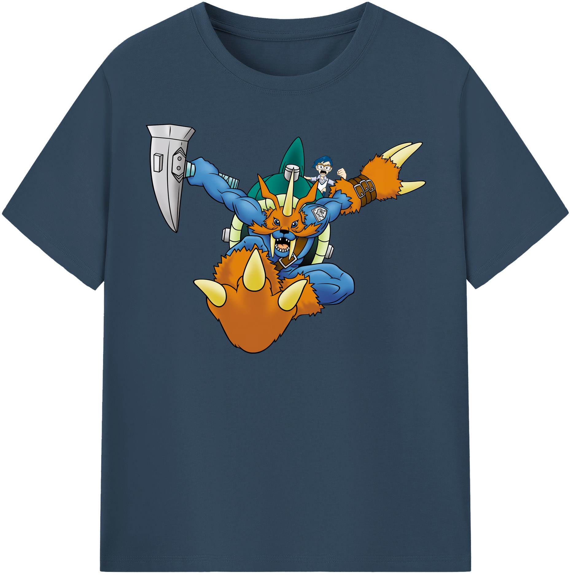（画像用） Digimon デジタルモンスター/デジモン 綿100％半袖Tシャツ（フロントプリント）