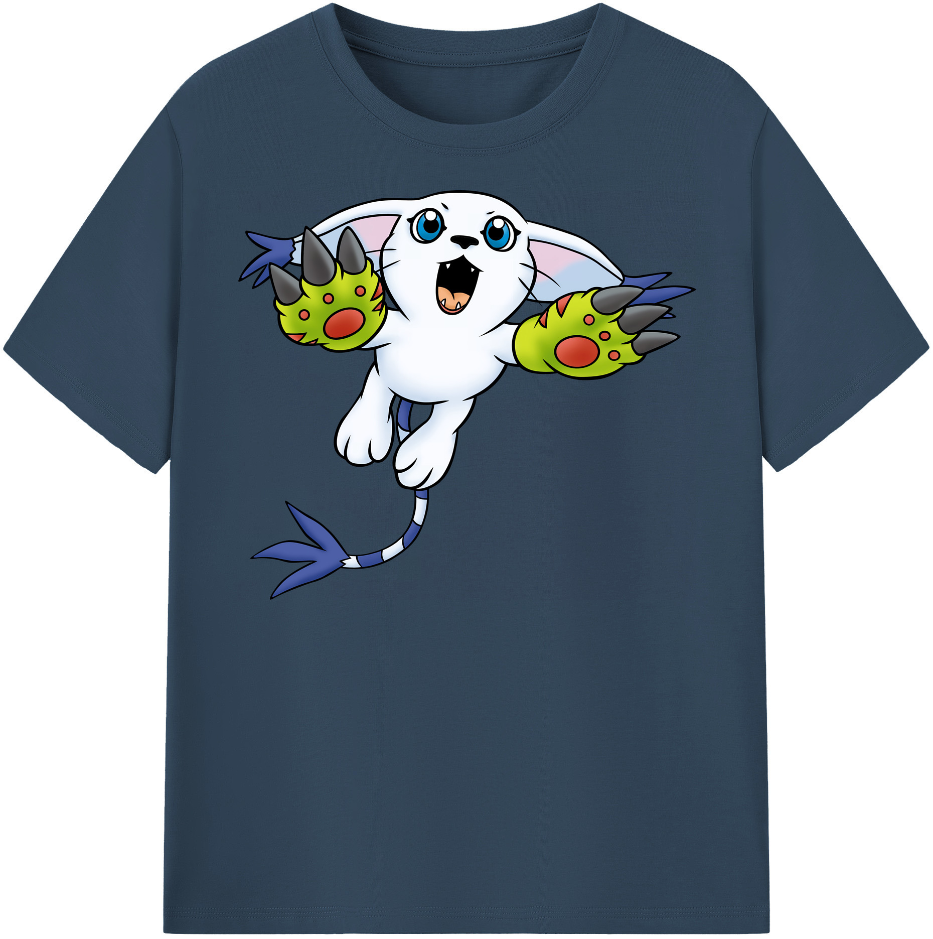 （画像用） Digimon デジタルモンスター/デジモン 綿100％半袖Tシャツ（フロントプリント）