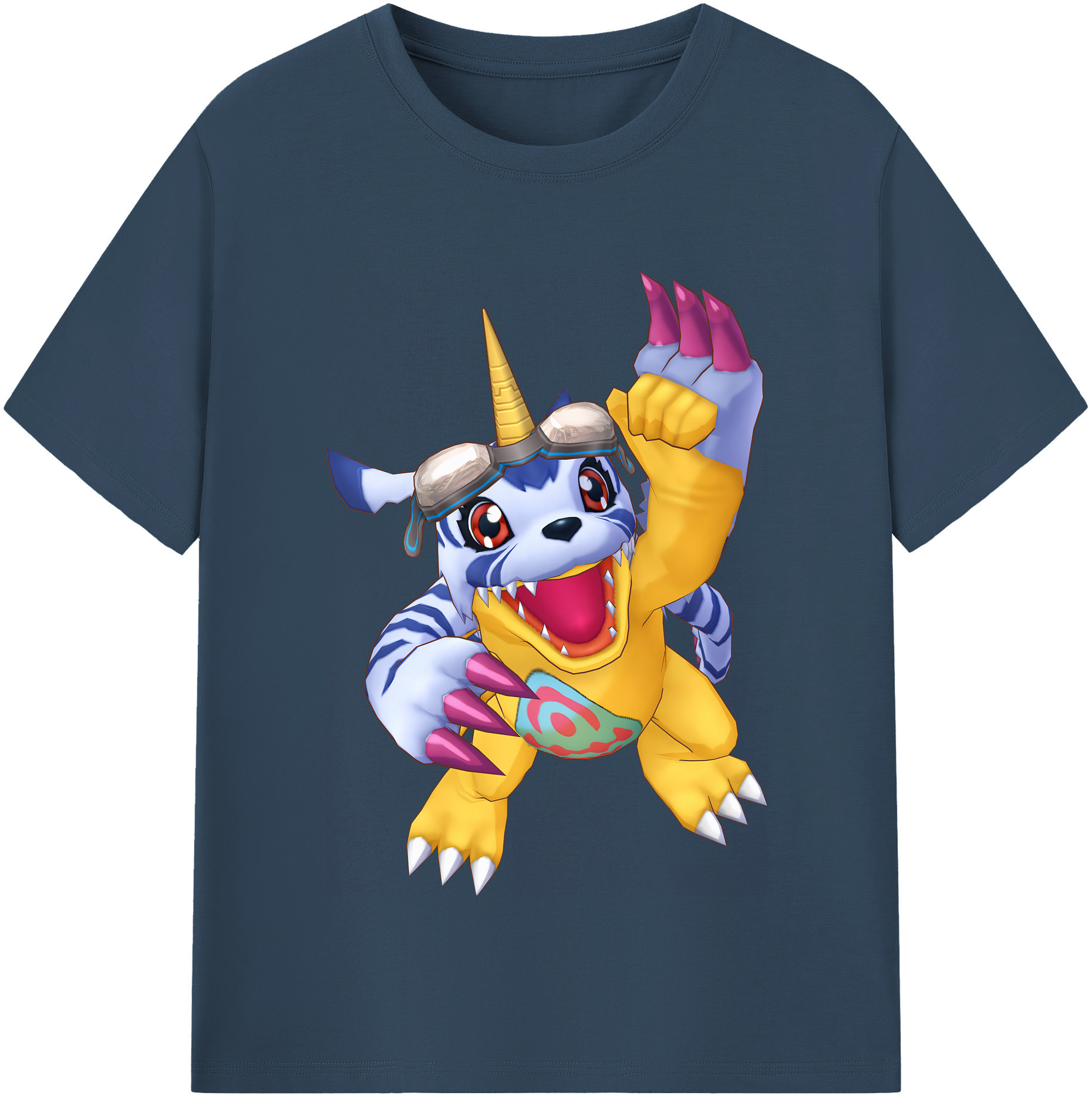 （画像用） Digimon デジタルモンスター/デジモン 綿100％半袖Tシャツ（フロントプリント）