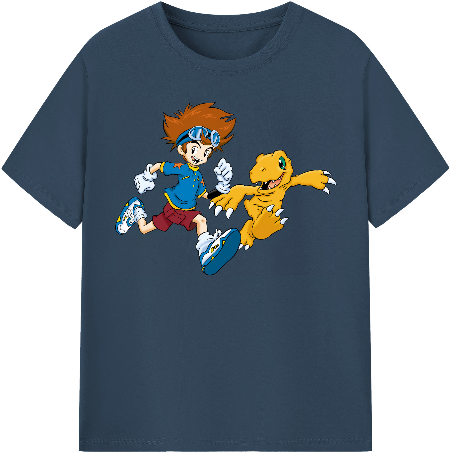 （画像用） Digimon デジタルモンスター/デジモン 綿100％半袖Tシャツ（フロントプリント）