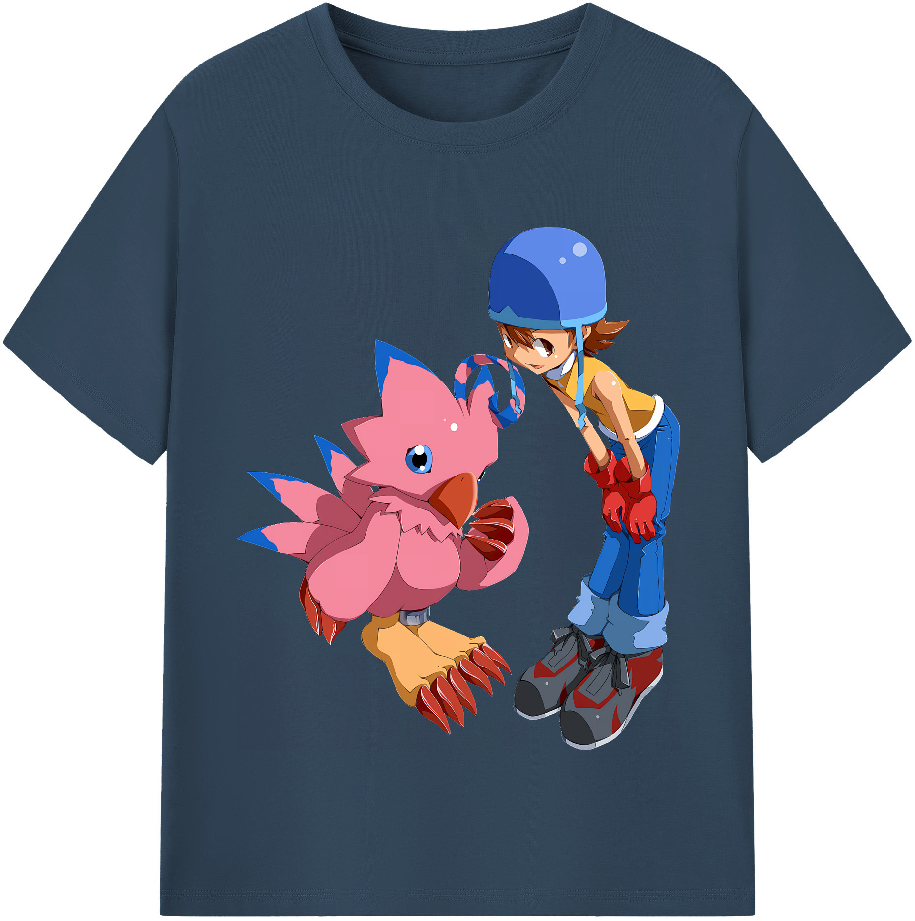 （画像用） Digimon デジタルモンスター/デジモン 綿100％半袖Tシャツ（フロントプリント）