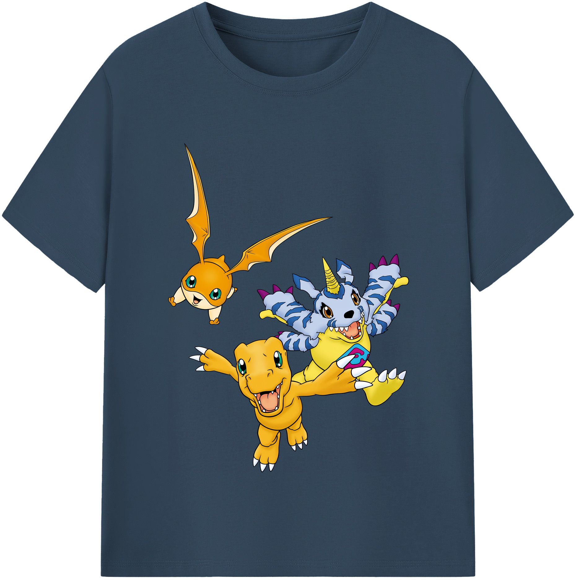 （画像用） Digimon デジタルモンスター/デジモン 綿100％半袖Tシャツ（フロントプリント）