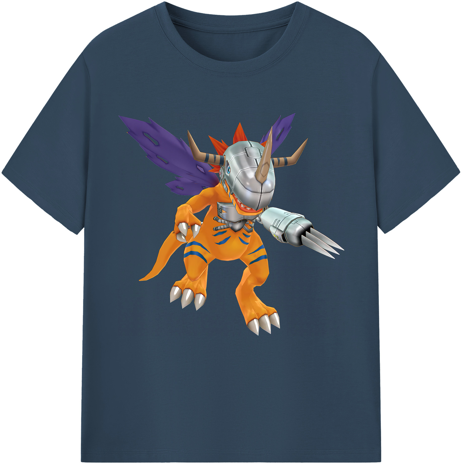 （画像用） Digimon デジタルモンスター/デジモン 綿100％半袖Tシャツ（フロントプリント）