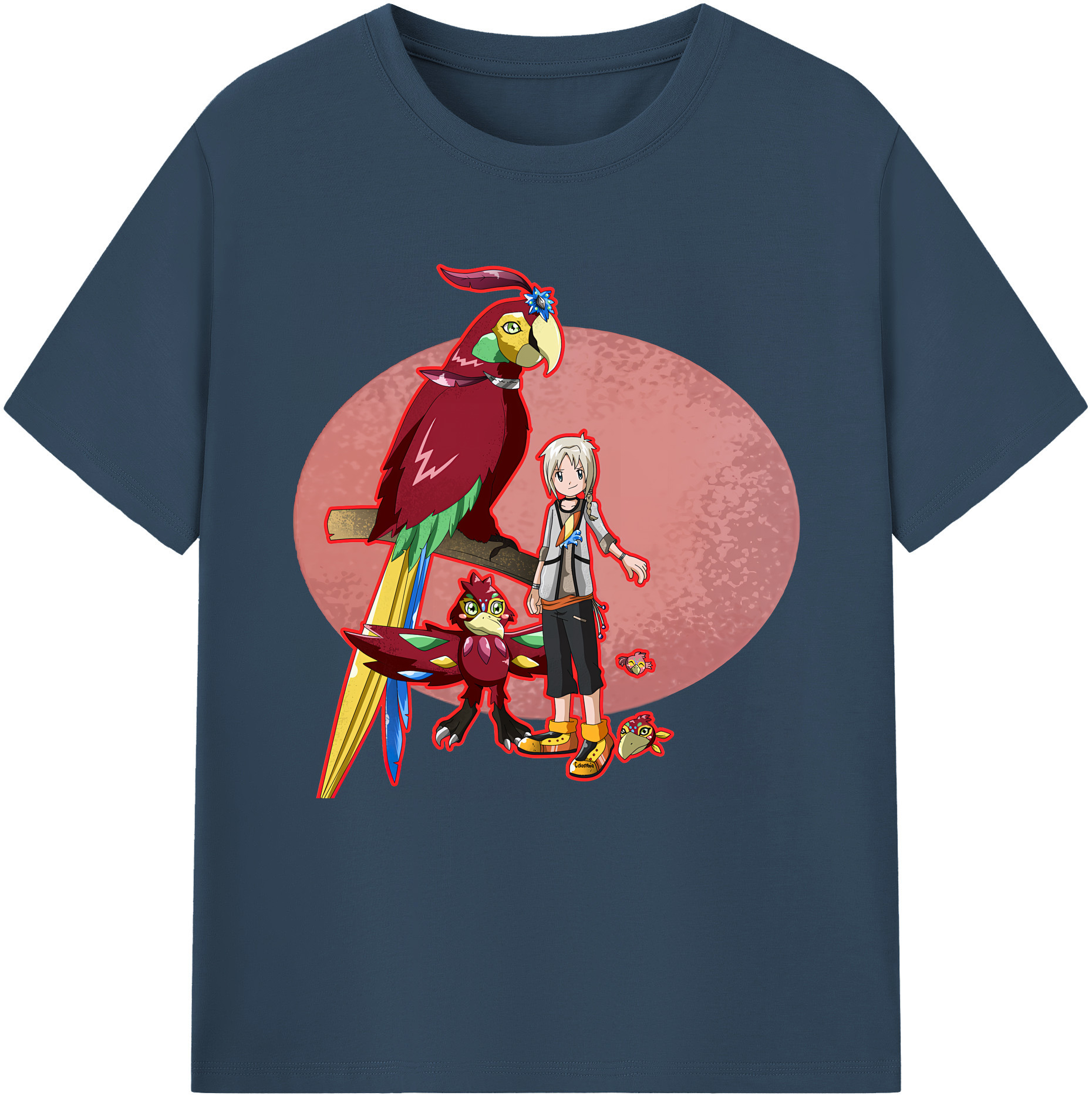 （画像用） Digimon デジタルモンスター/デジモン 綿100％半袖Tシャツ（フロントプリント）