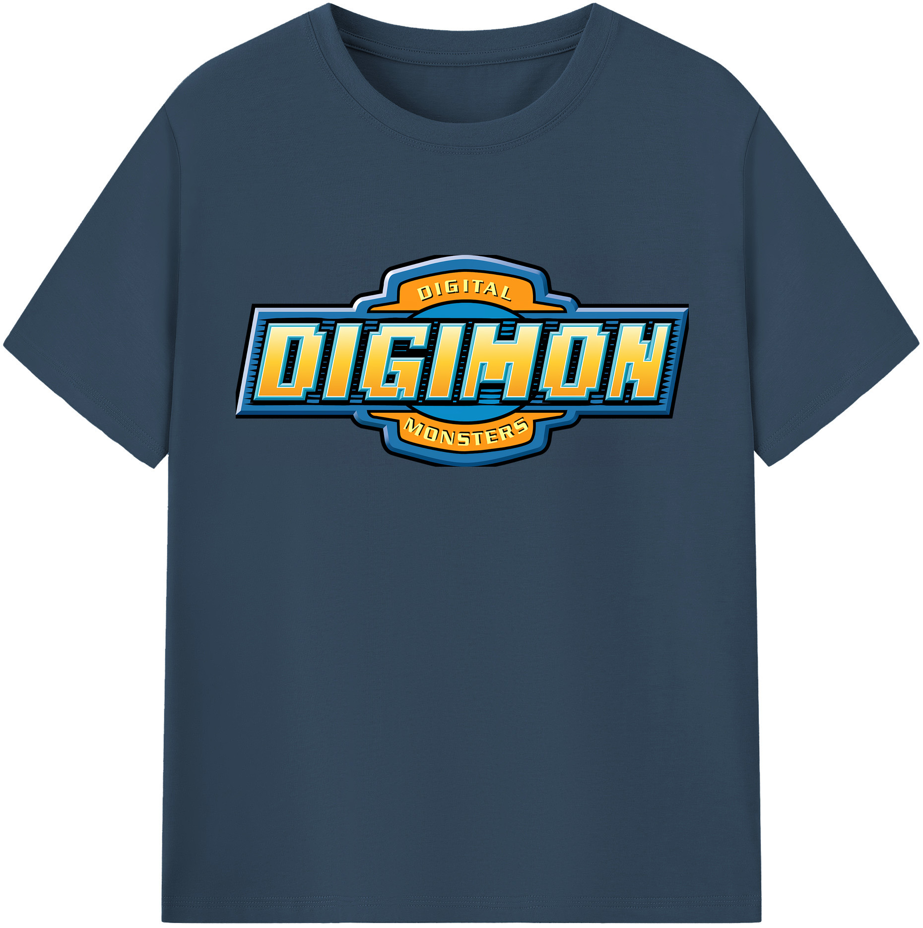 （画像用） Digimon デジタルモンスター/デジモン 綿100％半袖Tシャツ（フロントプリント）