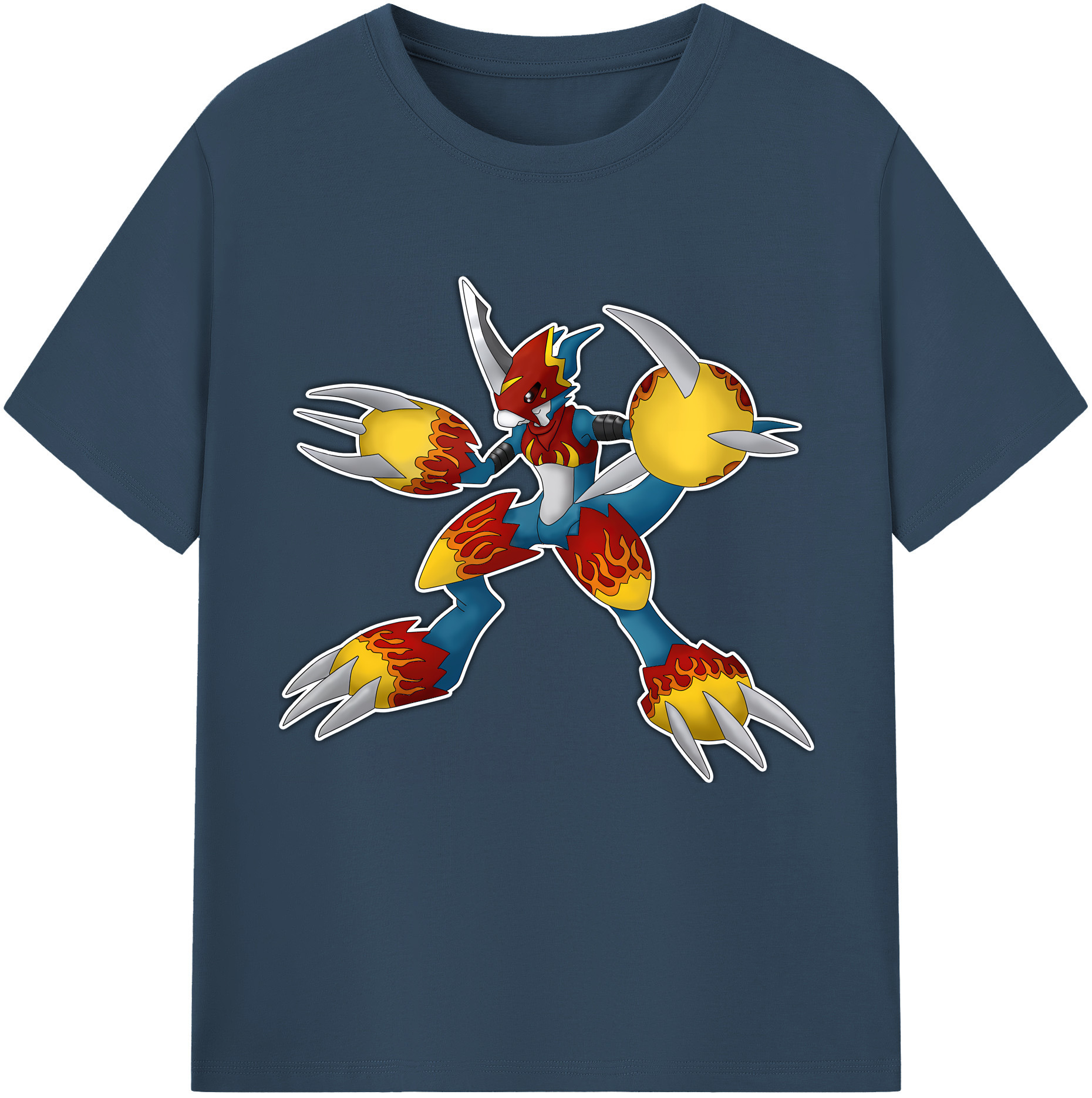 （画像用） Digimon デジタルモンスター/デジモン 綿100％半袖Tシャツ（フロントプリント）