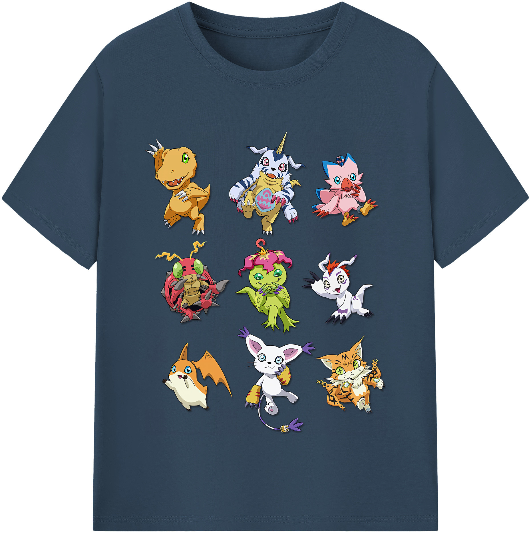 （画像用） Digimon デジタルモンスター/デジモン 綿100％半袖Tシャツ（フロントプリント）