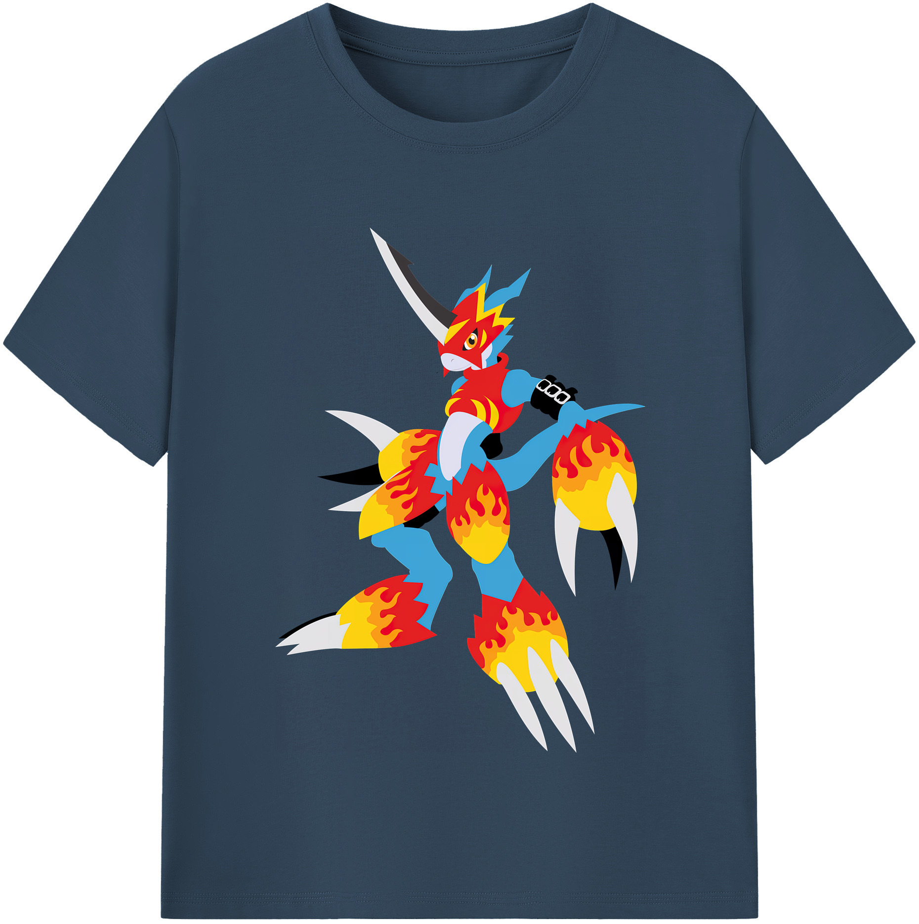 （画像用） Digimon デジタルモンスター/デジモン 綿100％半袖Tシャツ（フロントプリント）