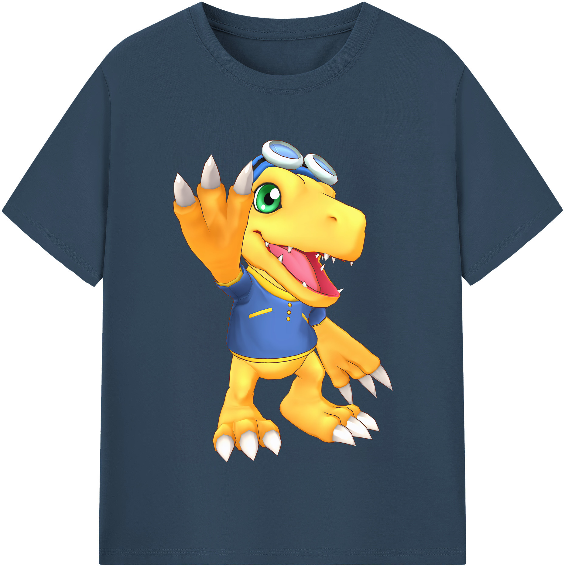 （画像用） Digimon デジタルモンスター/デジモン 綿100％半袖Tシャツ（フロントプリント）