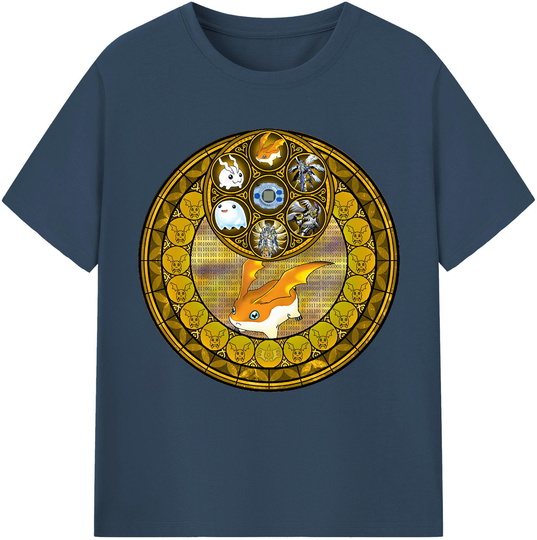 （画像用） Digimon デジタルモンスター/デジモン 綿100％半袖Tシャツ（フロントプリント）