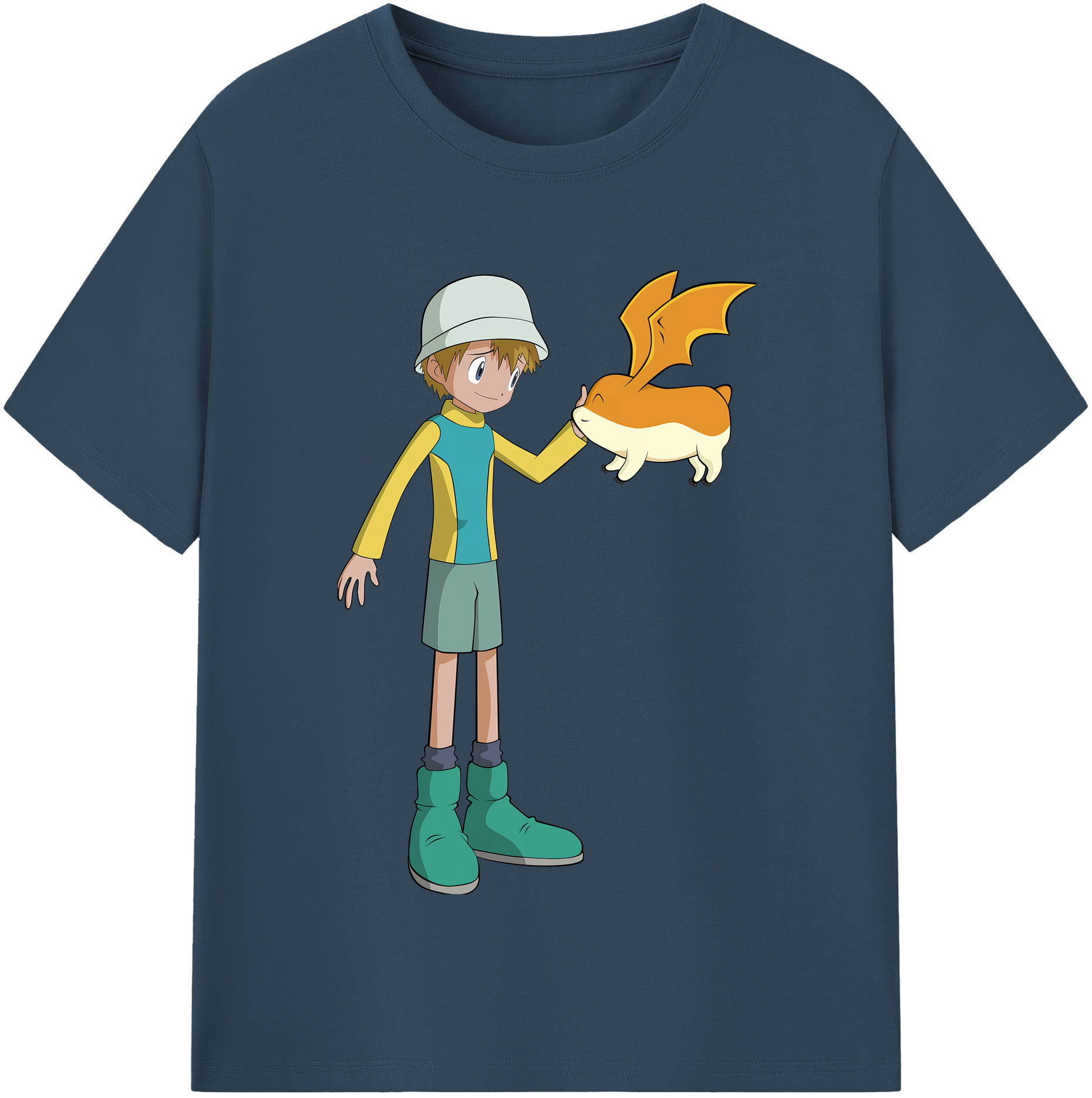 （画像用） Digimon デジタルモンスター/デジモン 綿100％半袖Tシャツ（フロントプリント）