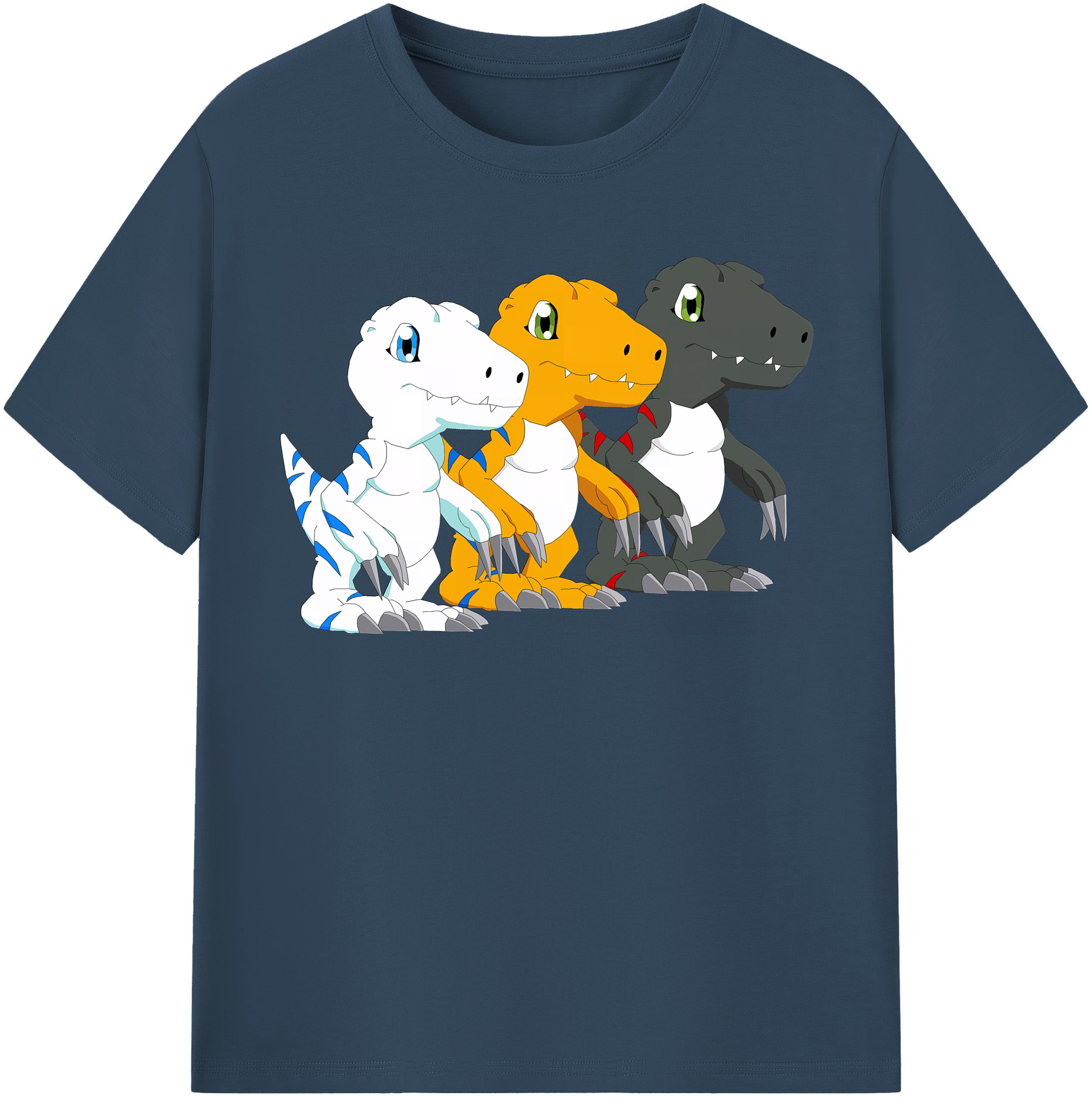 （画像用） Digimon デジタルモンスター/デジモン 綿100％半袖Tシャツ（フロントプリント）
