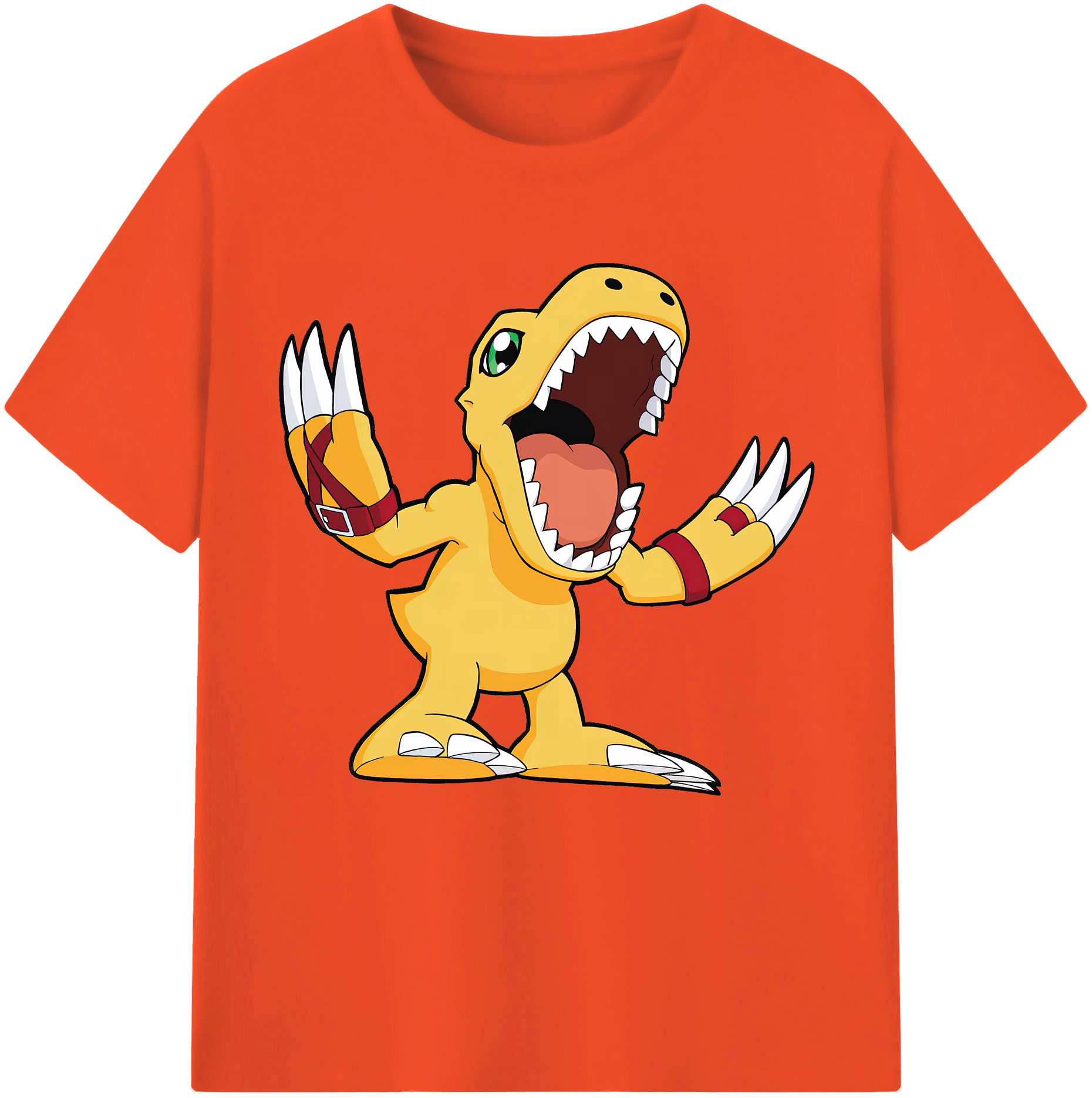 （画像用） Digimon デジタルモンスター/デジモン 綿100％半袖Tシャツ（フロントプリント）