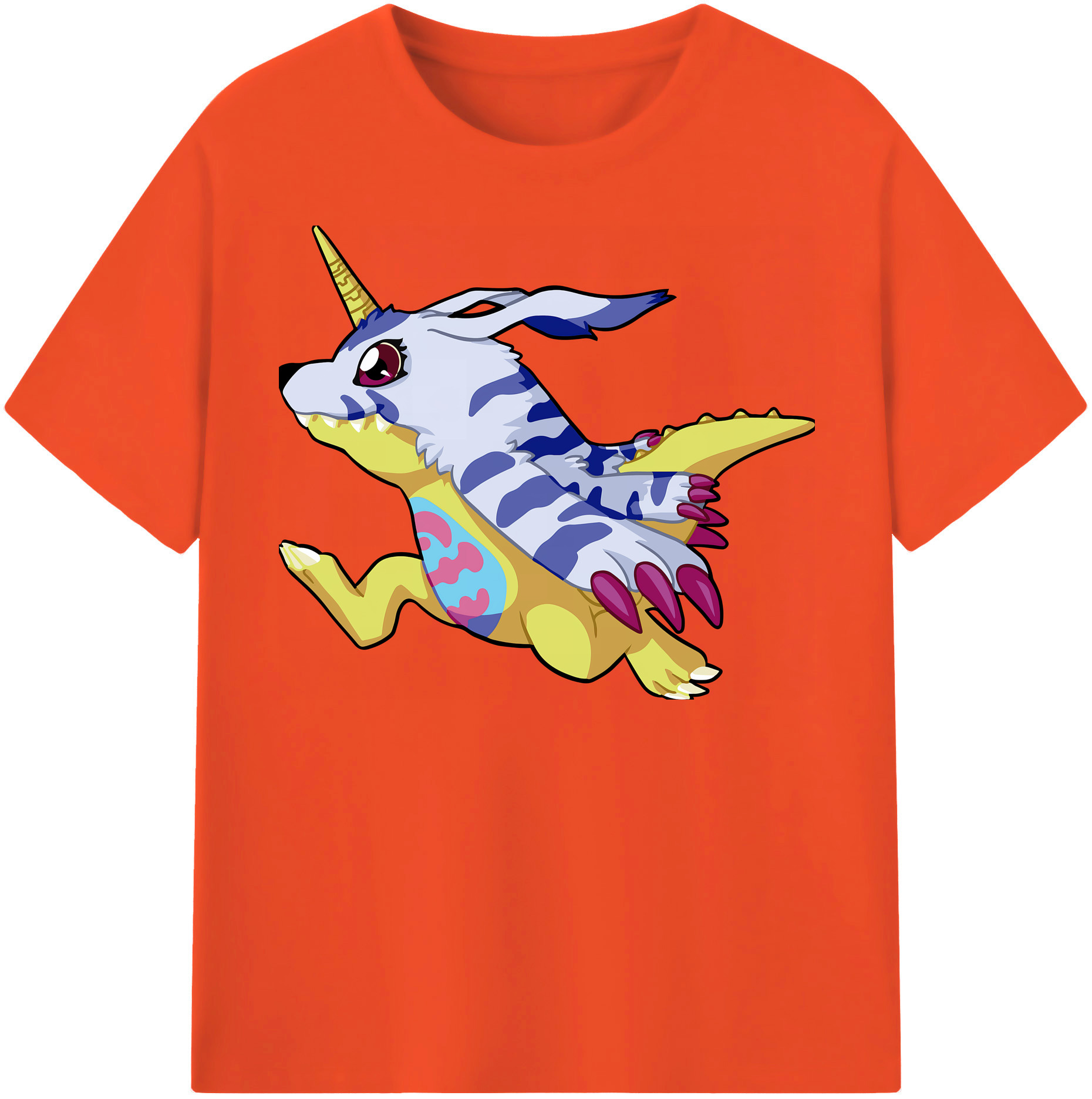 （画像用） Digimon デジタルモンスター/デジモン 綿100％半袖Tシャツ（フロントプリント）