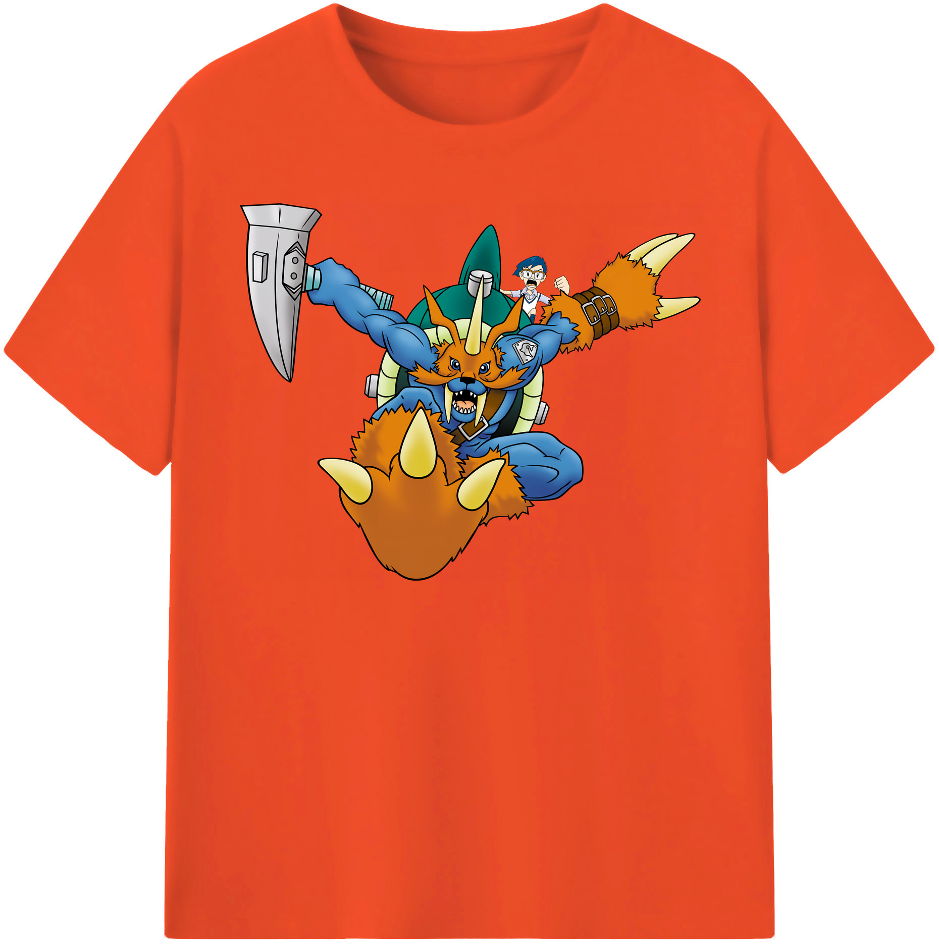 （画像用） Digimon デジタルモンスター/デジモン 綿100％半袖Tシャツ（フロントプリント）
