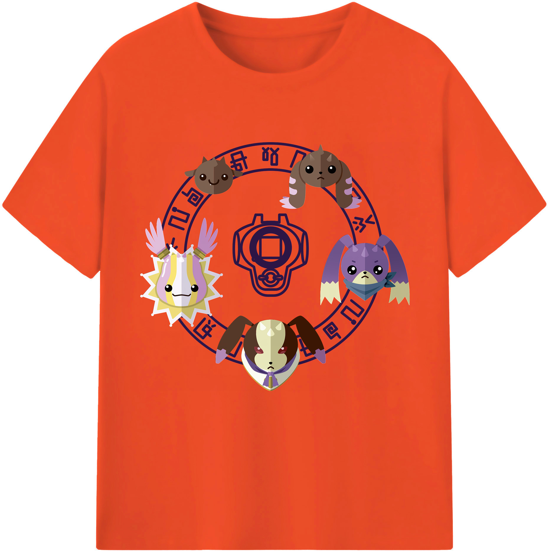 （画像用） Digimon デジタルモンスター/デジモン 綿100％半袖Tシャツ（フロントプリント）