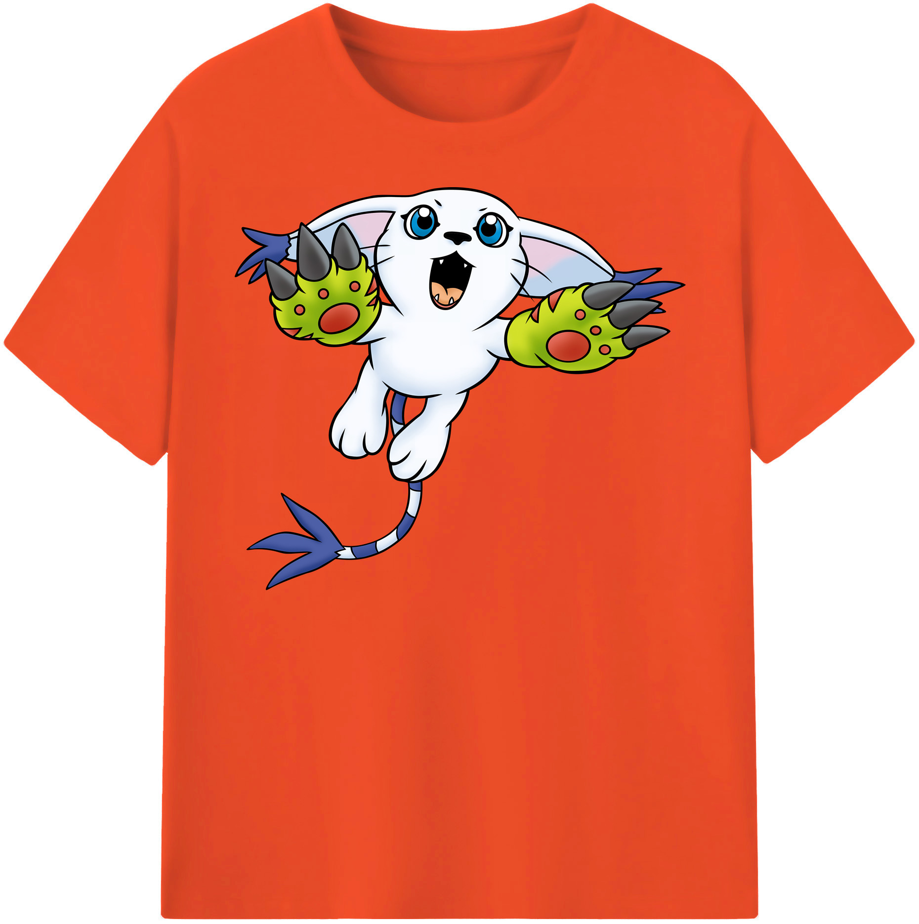 （画像用） Digimon デジタルモンスター/デジモン 綿100％半袖Tシャツ（フロントプリント）