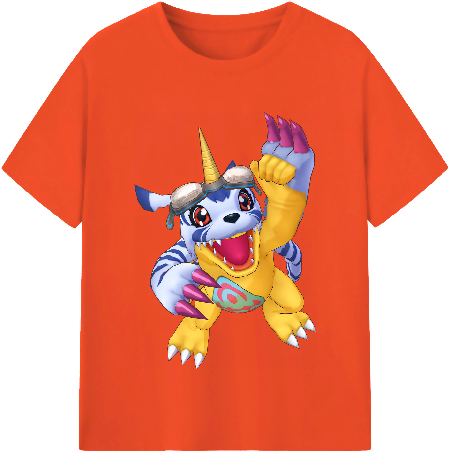 （画像用） Digimon デジタルモンスター/デジモン 綿100％半袖Tシャツ（フロントプリント）