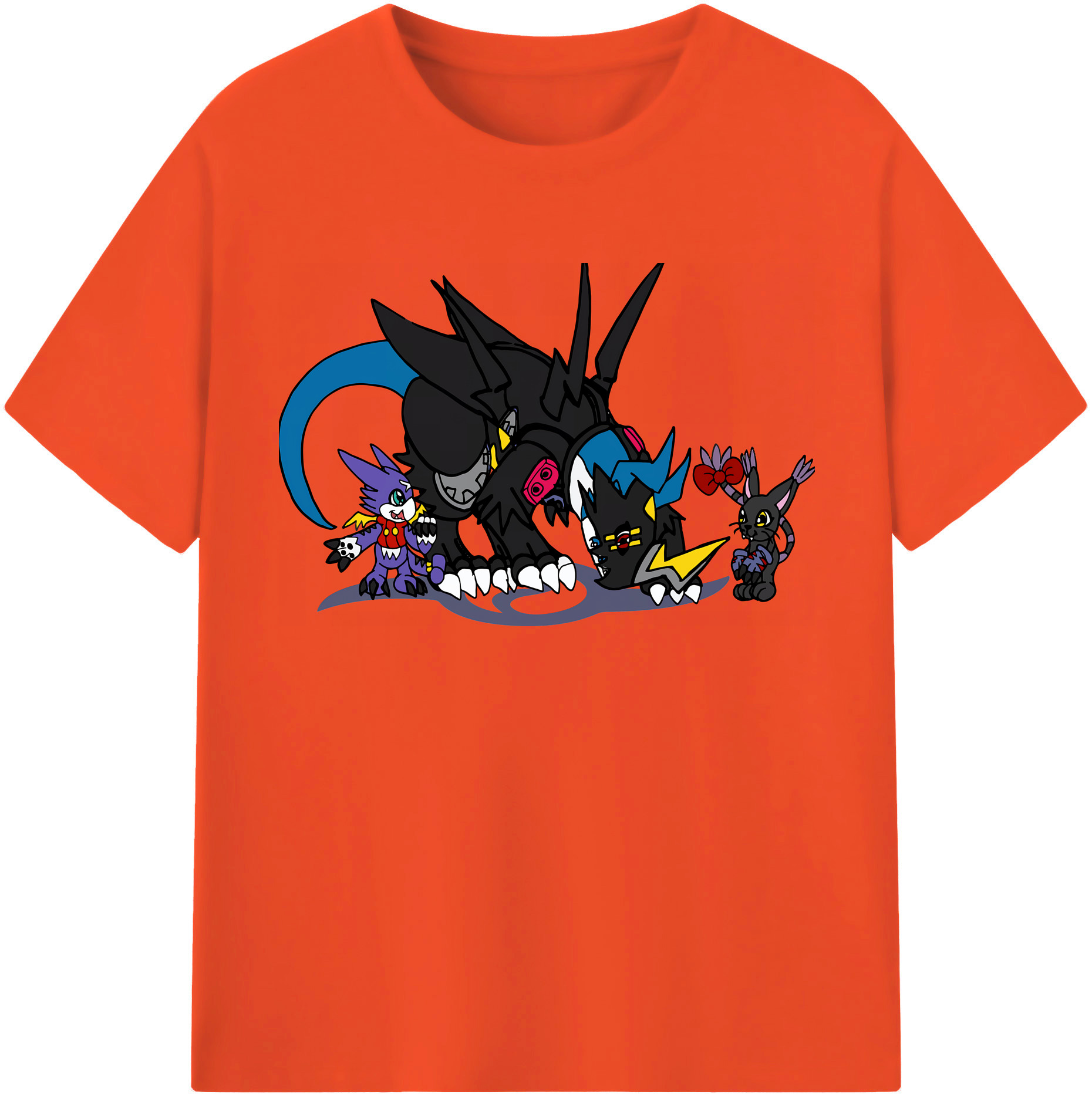 （画像用） Digimon デジタルモンスター/デジモン 綿100％半袖Tシャツ（フロントプリント）