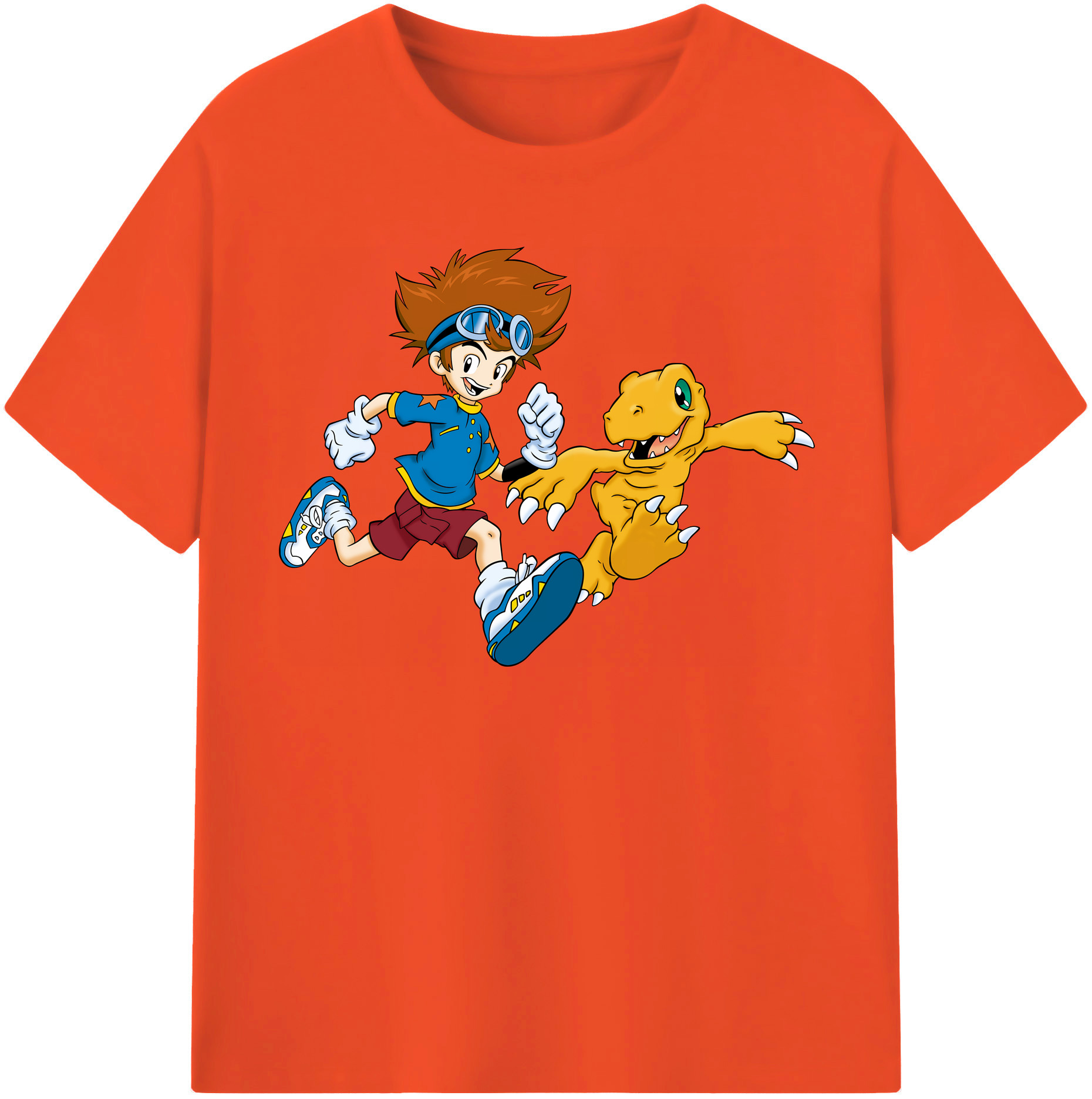 （画像用） Digimon デジタルモンスター/デジモン 綿100％半袖Tシャツ（フロントプリント）