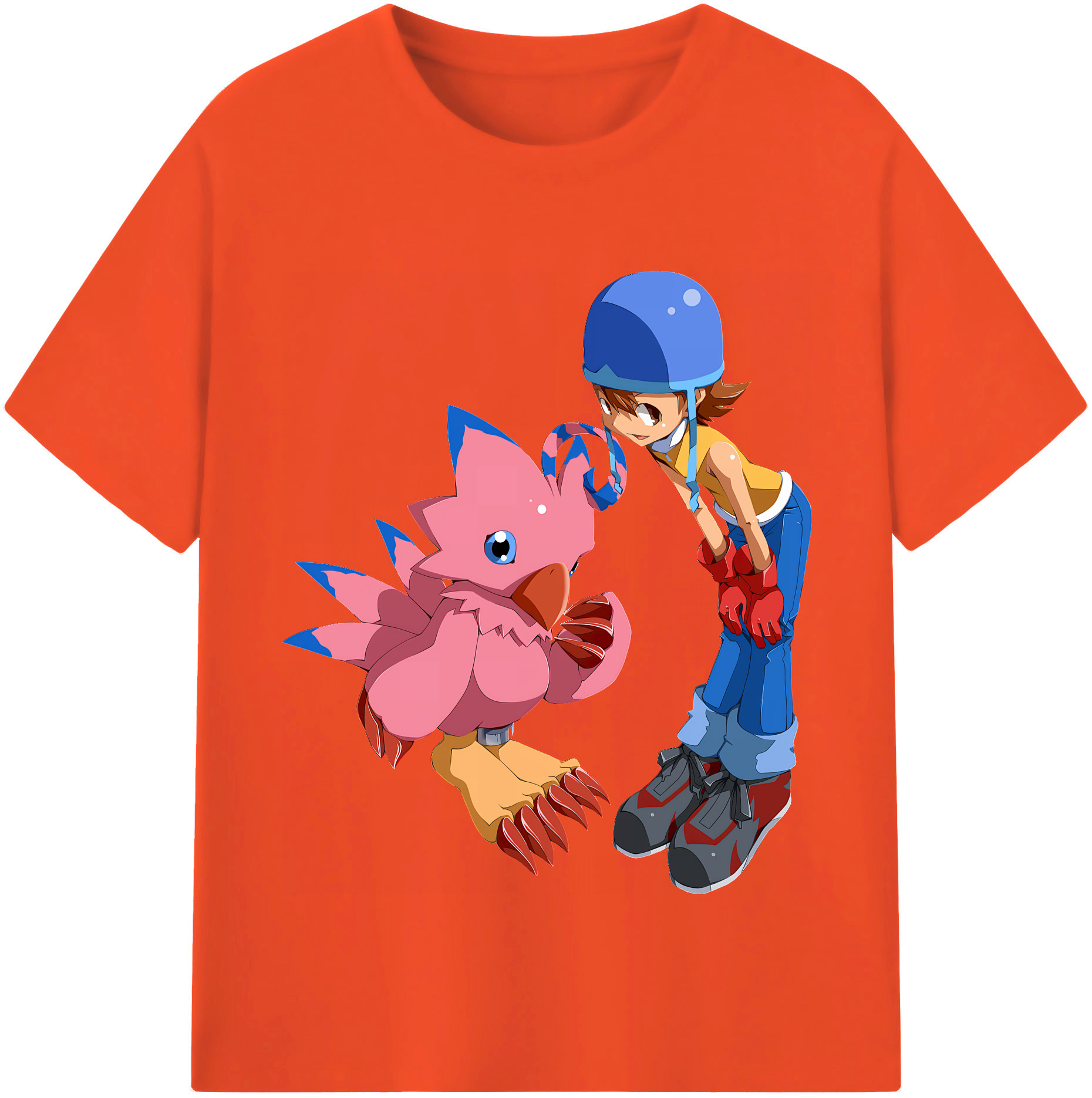 （画像用） Digimon デジタルモンスター/デジモン 綿100％半袖Tシャツ（フロントプリント）