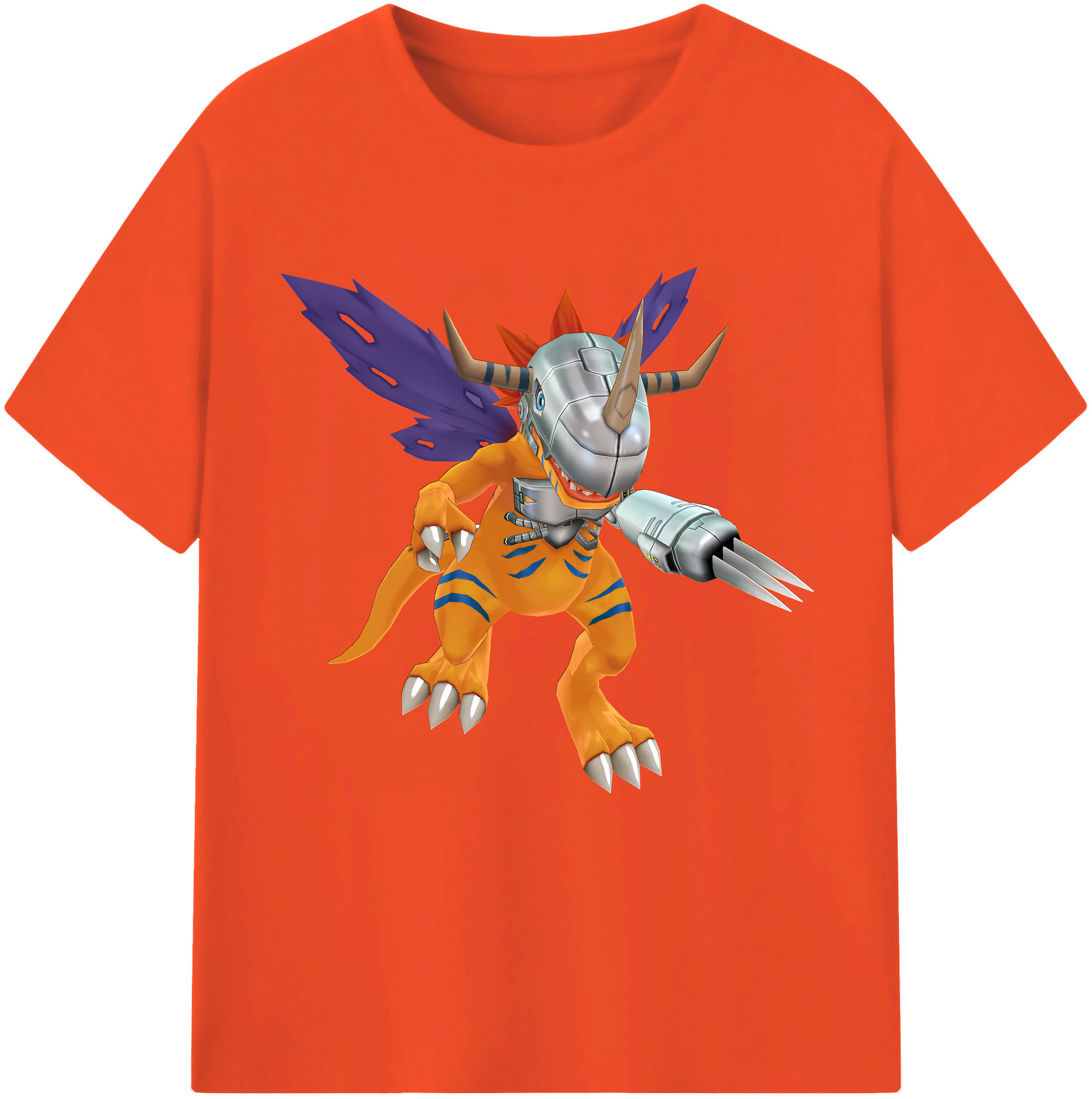 （画像用） Digimon デジタルモンスター/デジモン 綿100％半袖Tシャツ（フロントプリント）