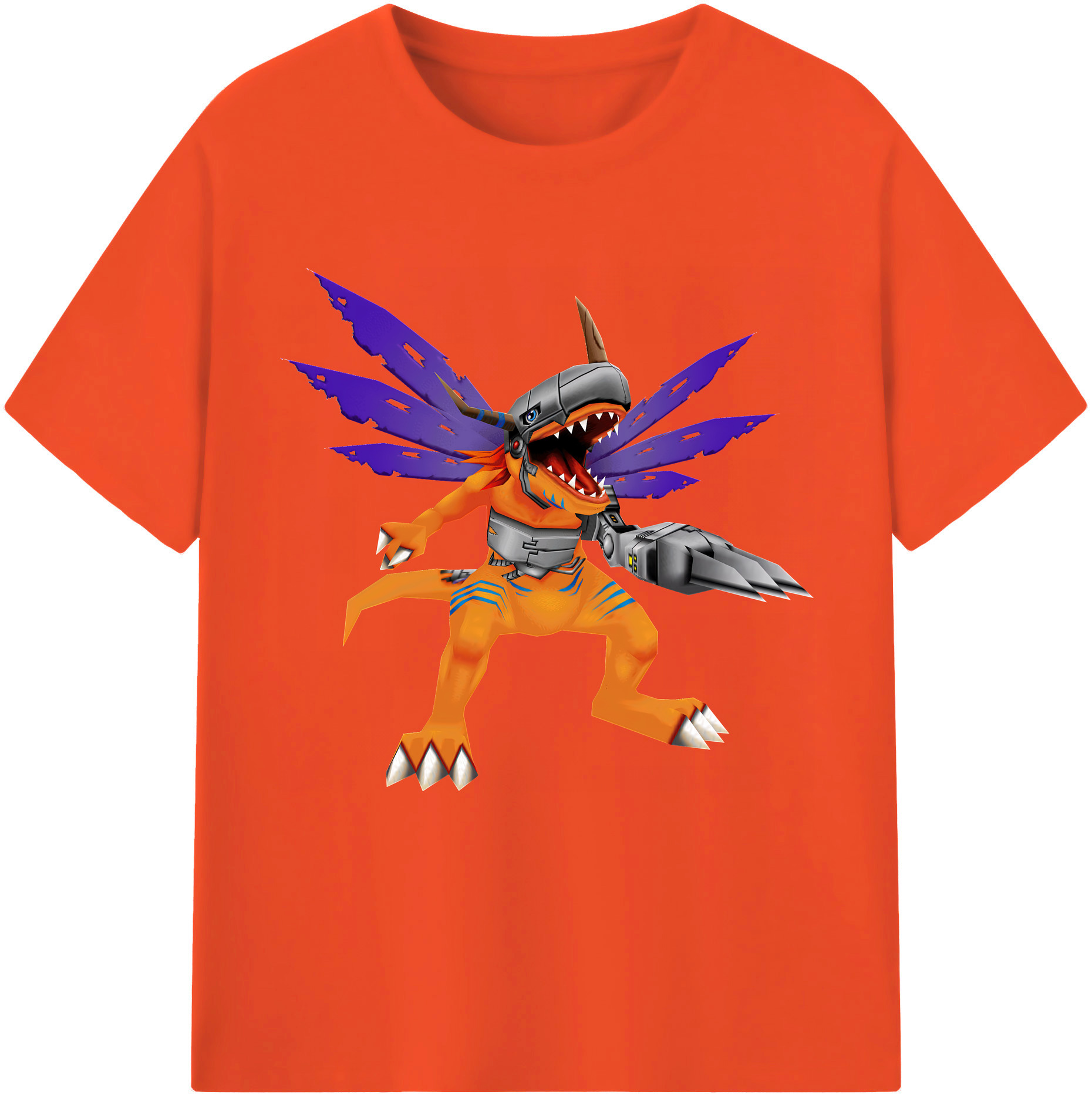 （画像用） Digimon デジタルモンスター/デジモン 綿100％半袖Tシャツ（フロントプリント）