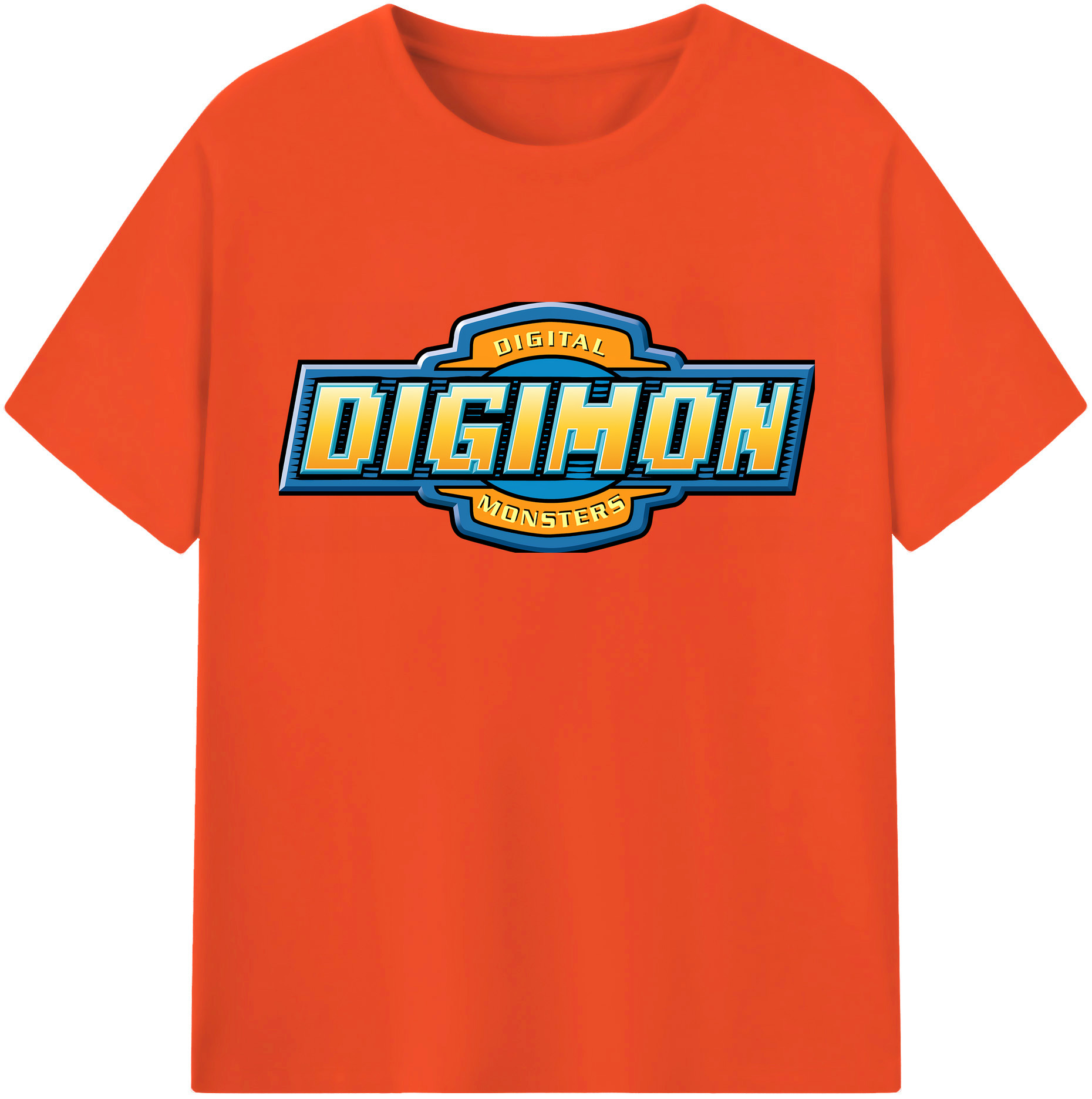 （画像用） Digimon デジタルモンスター/デジモン 綿100％半袖Tシャツ（フロントプリント）