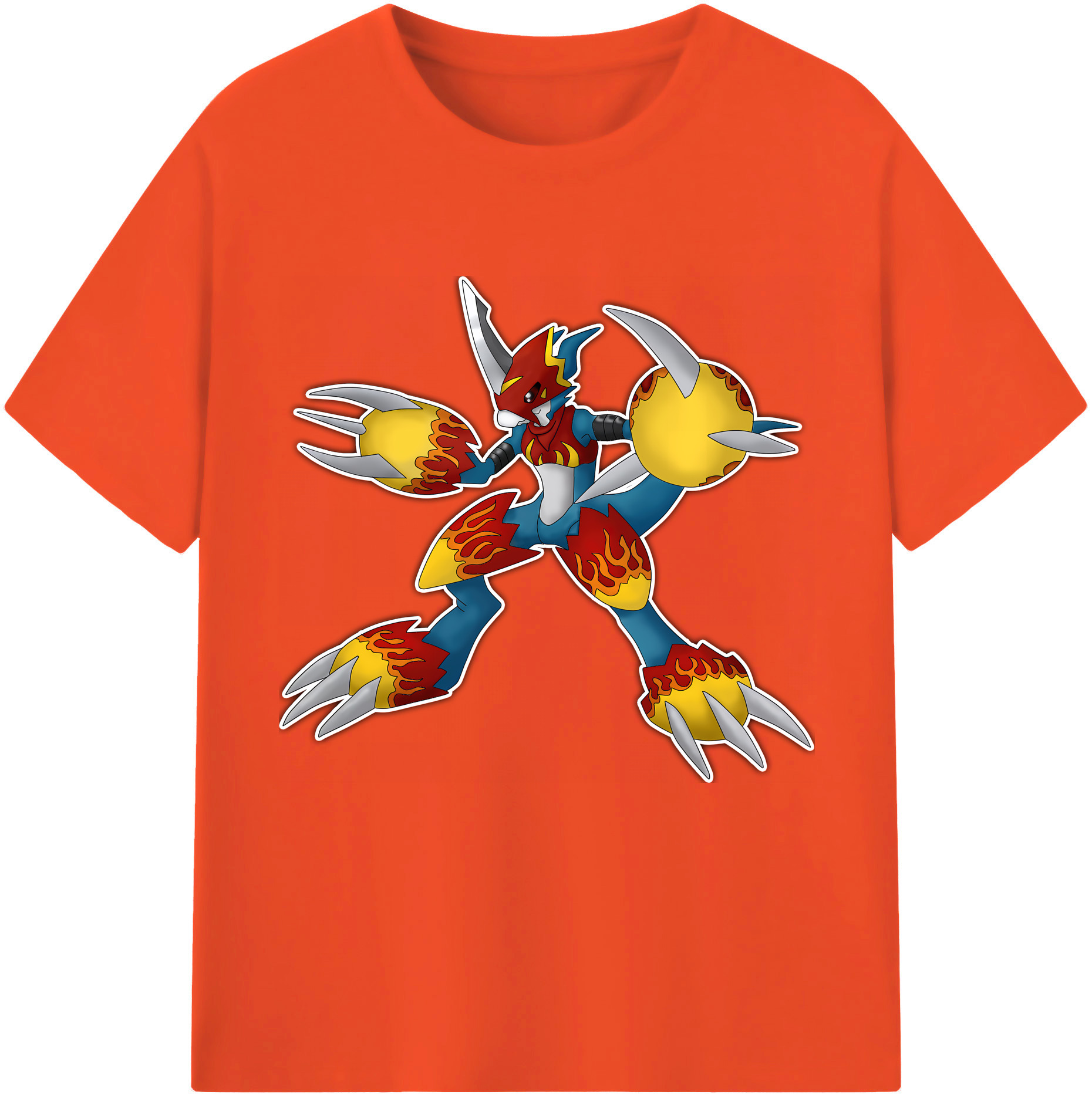 （画像用） Digimon デジタルモンスター/デジモン 綿100％半袖Tシャツ（フロントプリント）