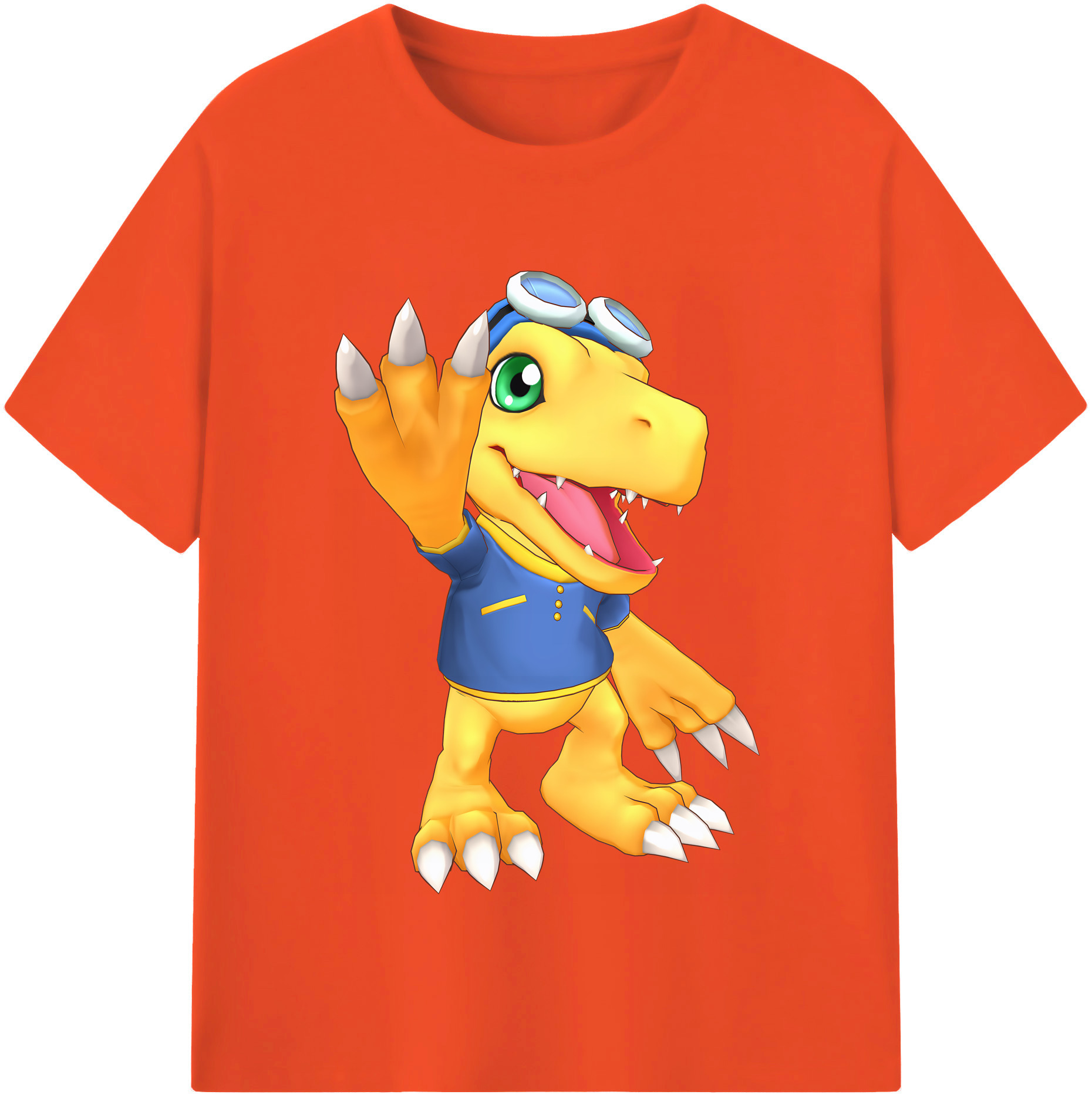 （画像用） Digimon デジタルモンスター/デジモン 綿100％半袖Tシャツ（フロントプリント）