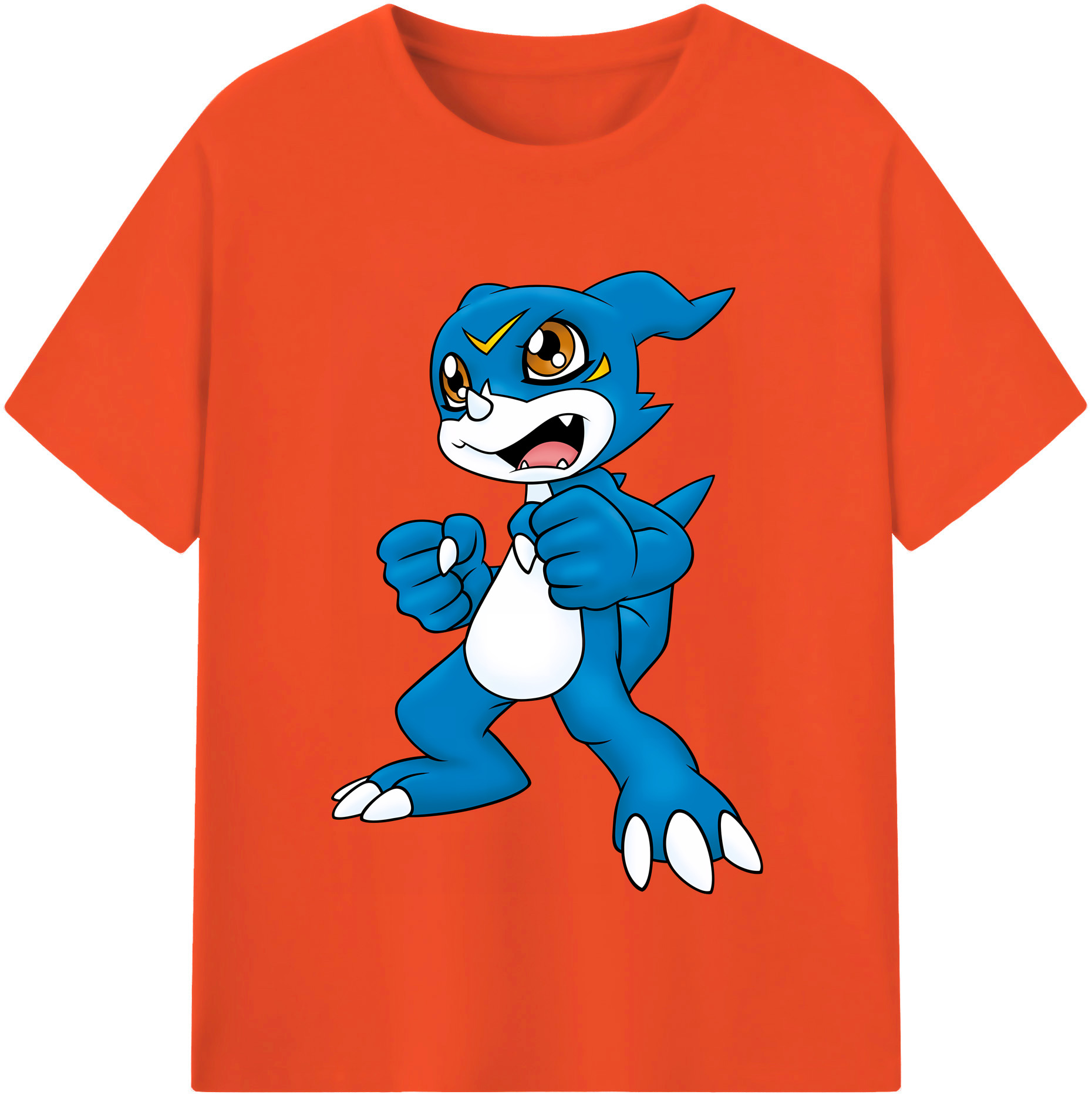 （画像用） Digimon デジタルモンスター/デジモン 綿100％半袖Tシャツ（フロントプリント）