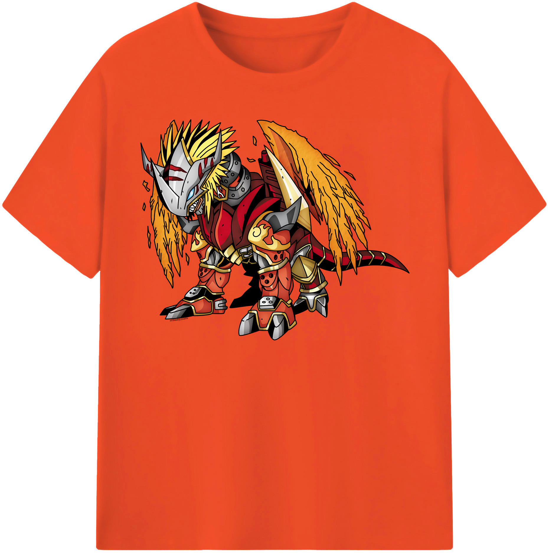 （画像用） Digimon デジタルモンスター/デジモン 綿100％半袖Tシャツ（フロントプリント）