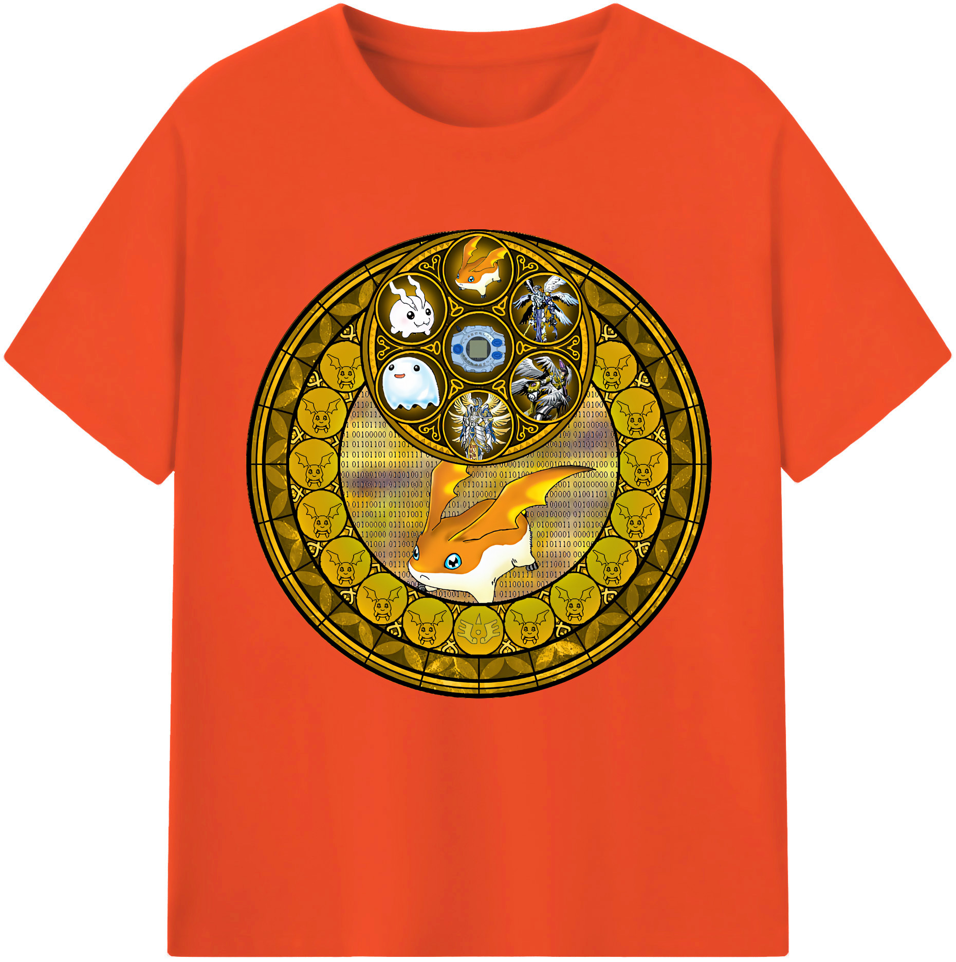 （画像用） Digimon デジタルモンスター/デジモン 綿100％半袖Tシャツ（フロントプリント）