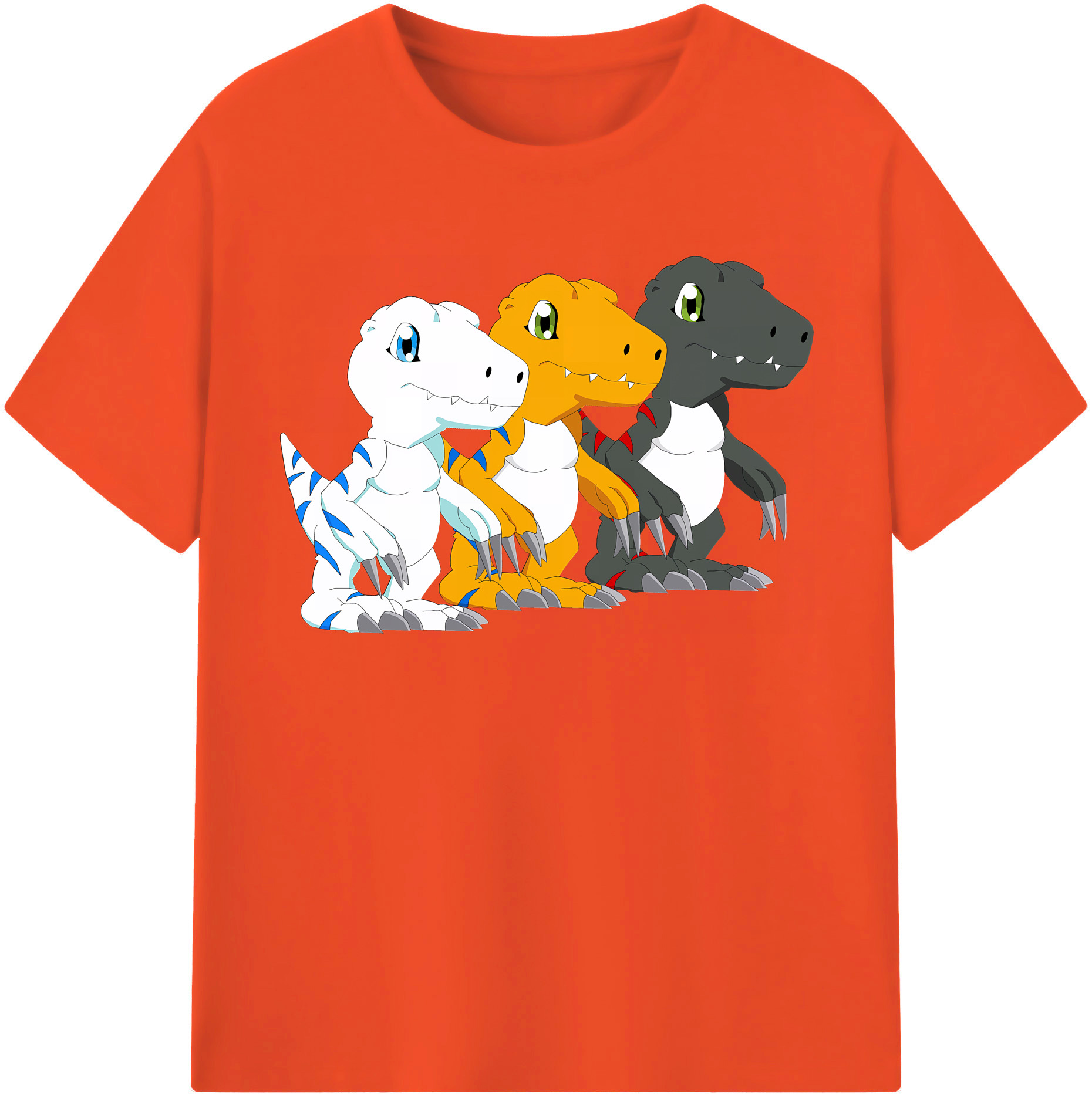 （画像用） Digimon デジタルモンスター/デジモン 綿100％半袖Tシャツ（フロントプリント）