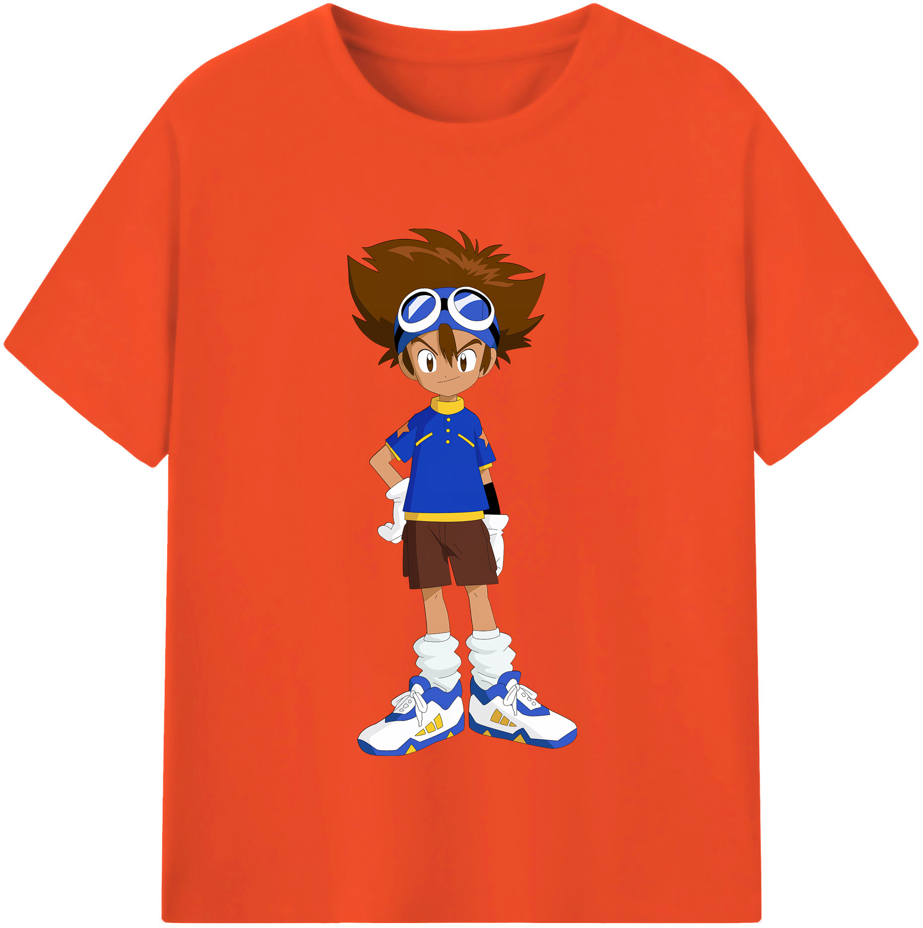 （画像用） Digimon デジタルモンスター/デジモン 綿100％半袖Tシャツ（フロントプリント）