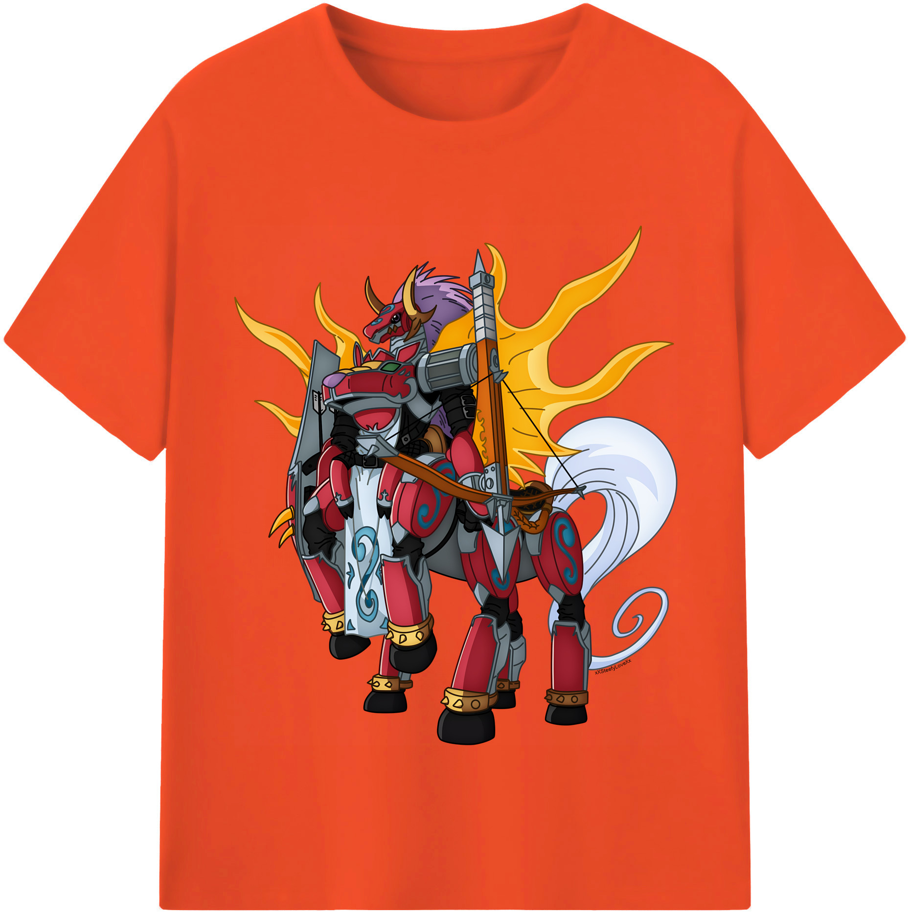 （画像用） Digimon デジタルモンスター/デジモン 綿100％半袖Tシャツ（フロントプリント）