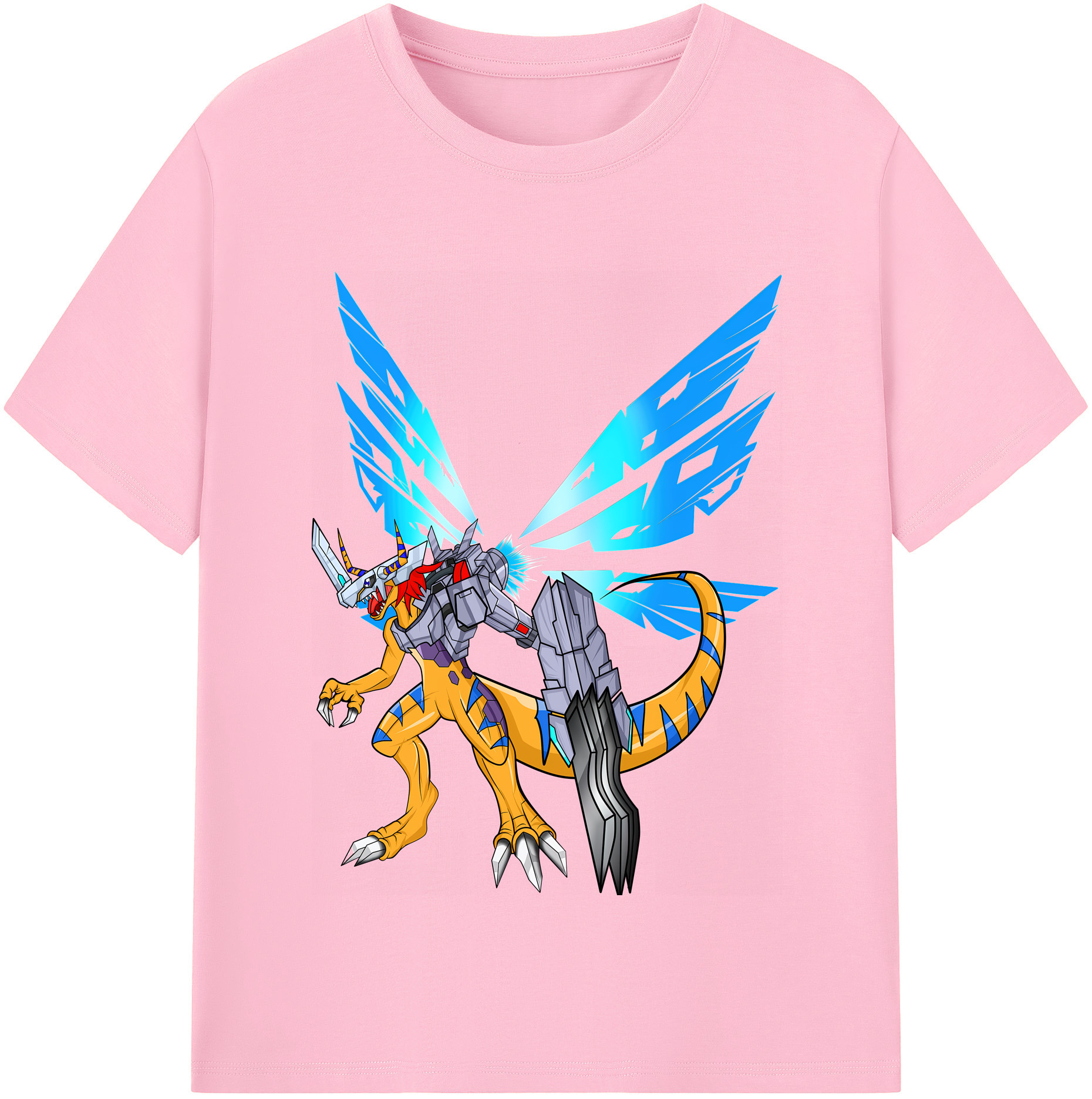 （画像用） Digimon デジタルモンスター/デジモン 綿100％半袖Tシャツ（フロントプリント）