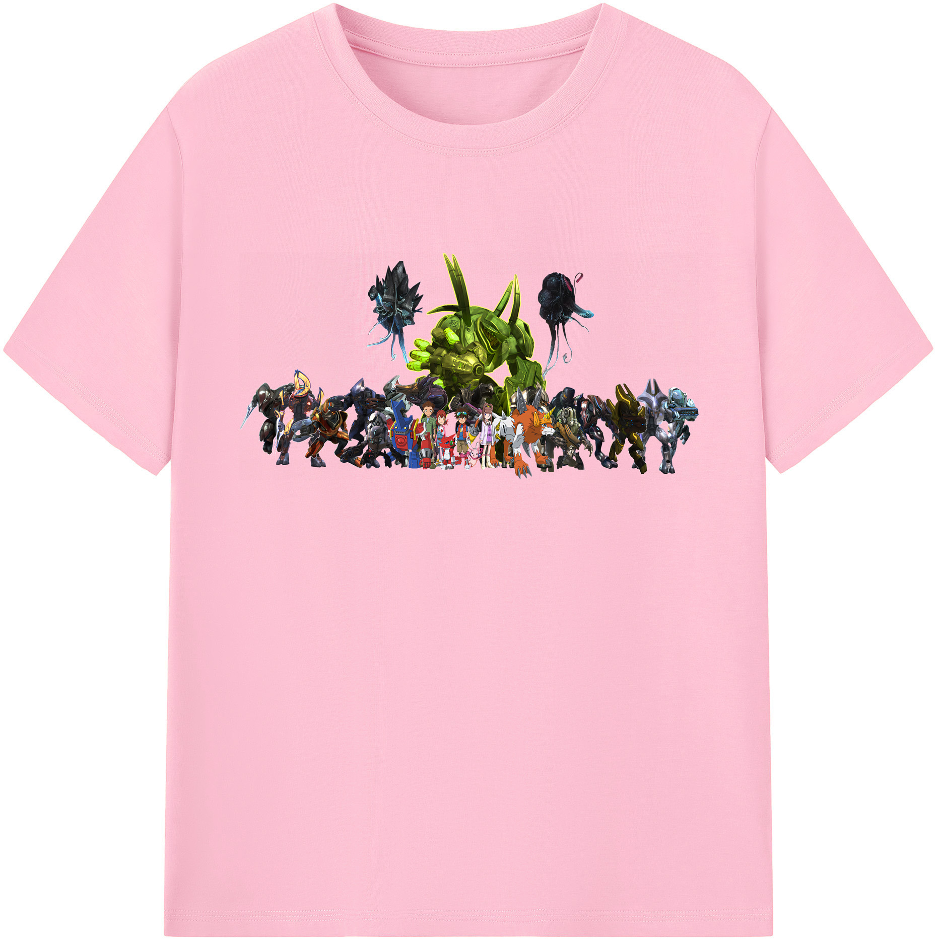 （画像用） Digimon デジタルモンスター/デジモン 綿100％半袖Tシャツ（フロントプリント）