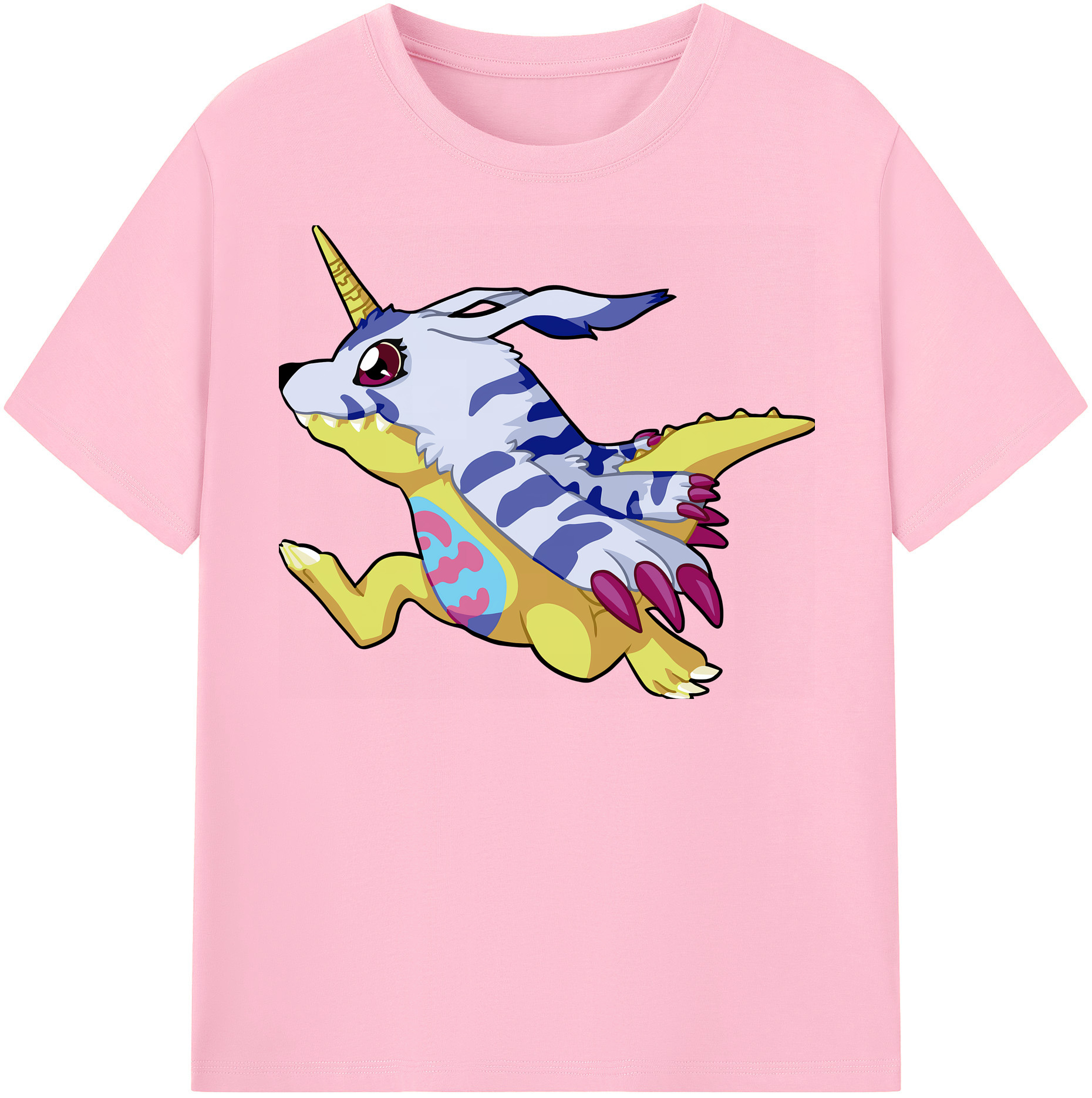（画像用） Digimon デジタルモンスター/デジモン 綿100％半袖Tシャツ（フロントプリント）