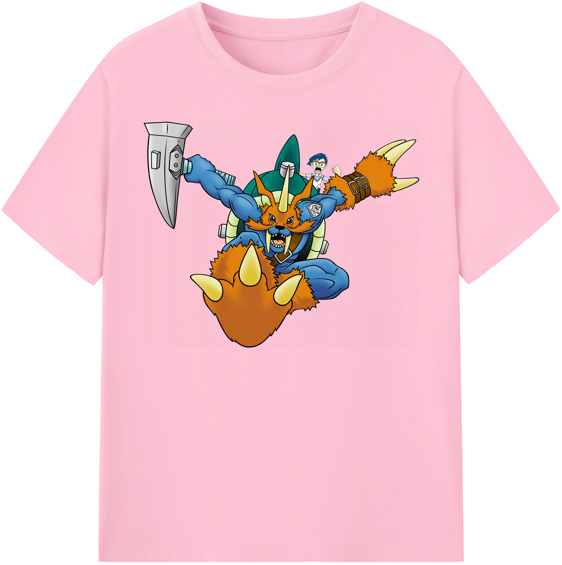 （画像用） Digimon デジタルモンスター/デジモン 綿100％半袖Tシャツ（フロントプリント）