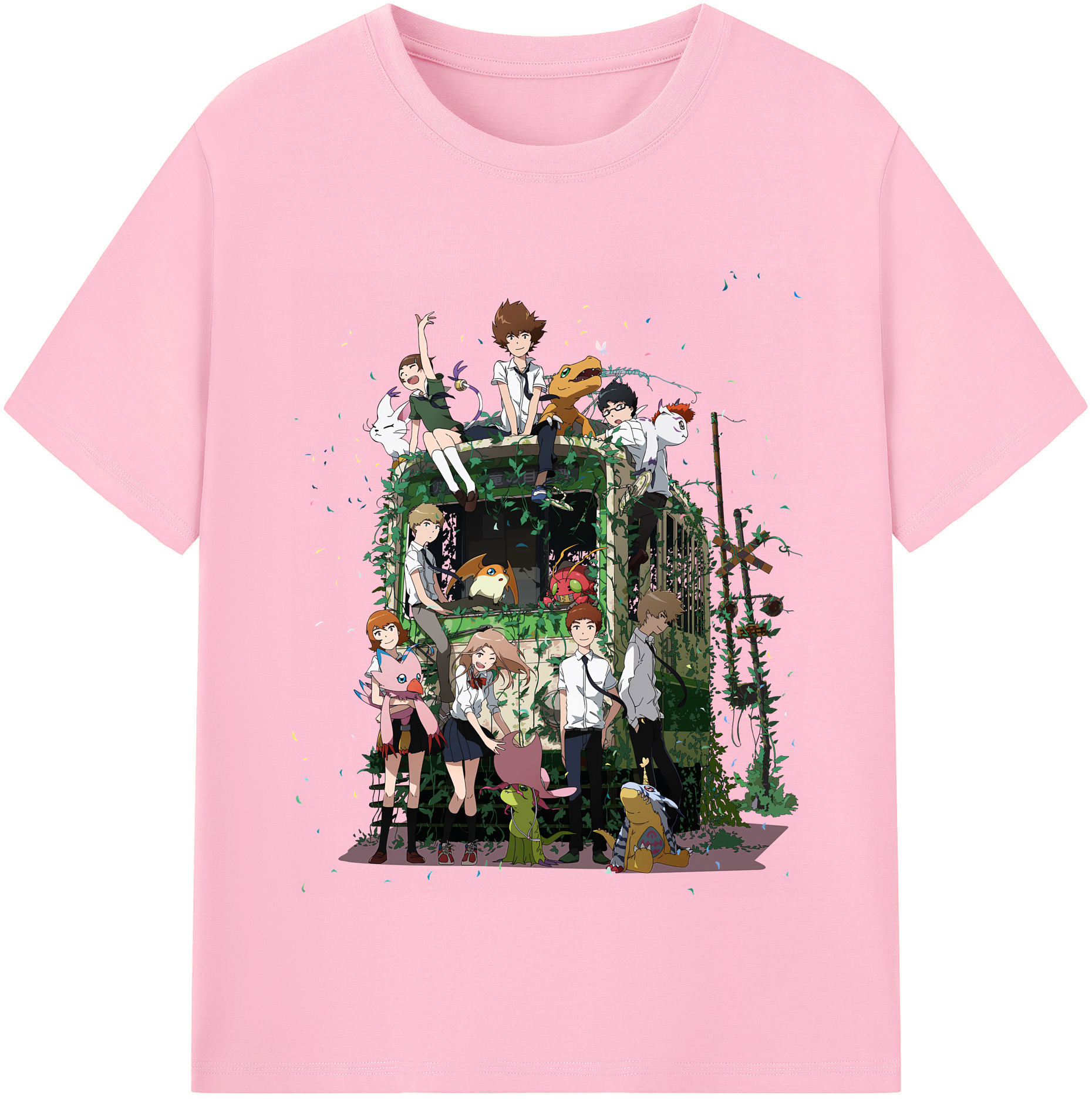 （画像用） Digimon デジタルモンスター/デジモン 綿100％半袖Tシャツ（フロントプリント）