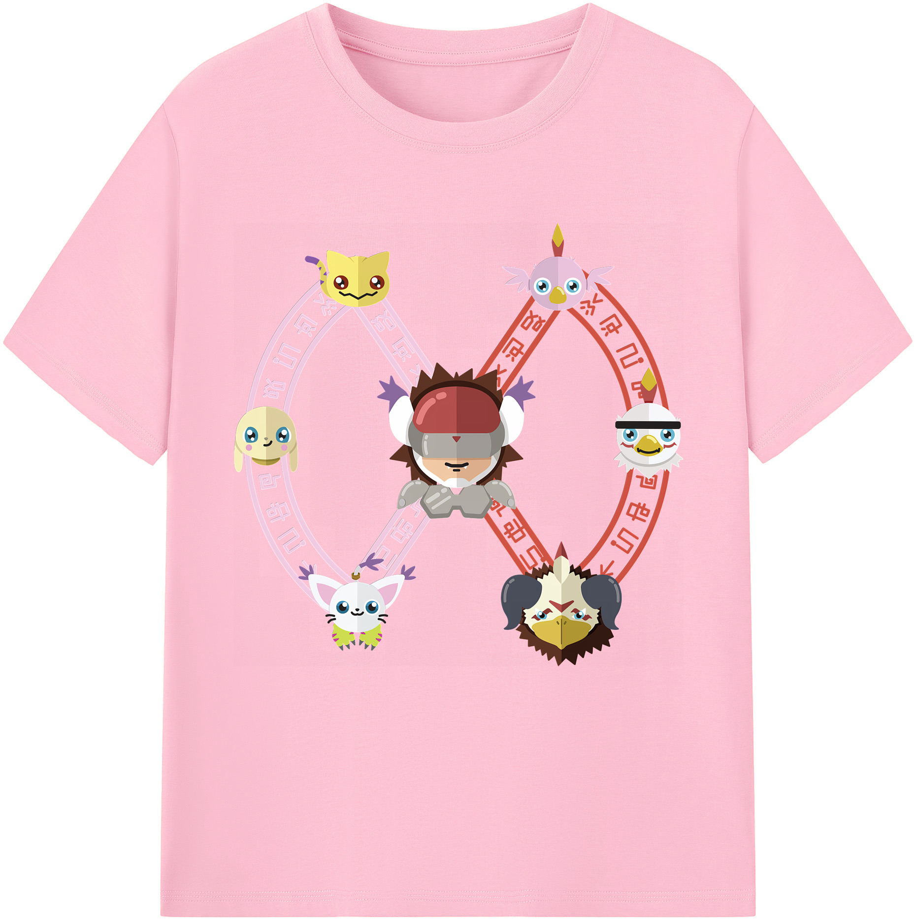 （画像用） Digimon デジタルモンスター/デジモン 綿100％半袖Tシャツ（フロントプリント）